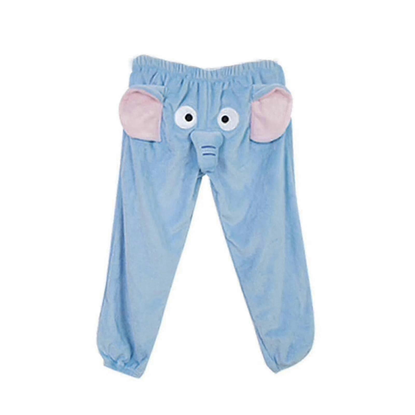 Funny Elephant Pants Womens Mens Lounge Pants Home Plush Couple Pajama Pants Gift For Boyfriend-Good