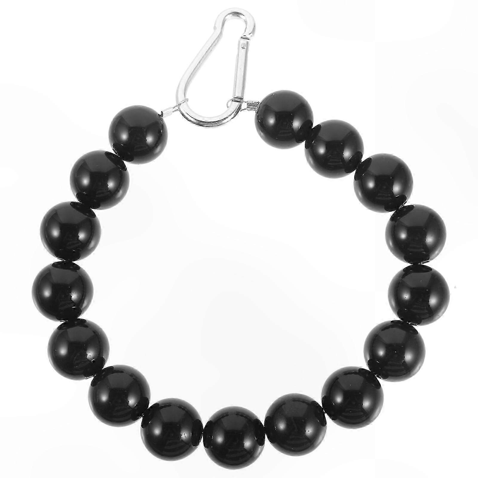 Decorative Flagpole Ring with Beaded Design for Outdoor Flag Fixing and Retaining Use