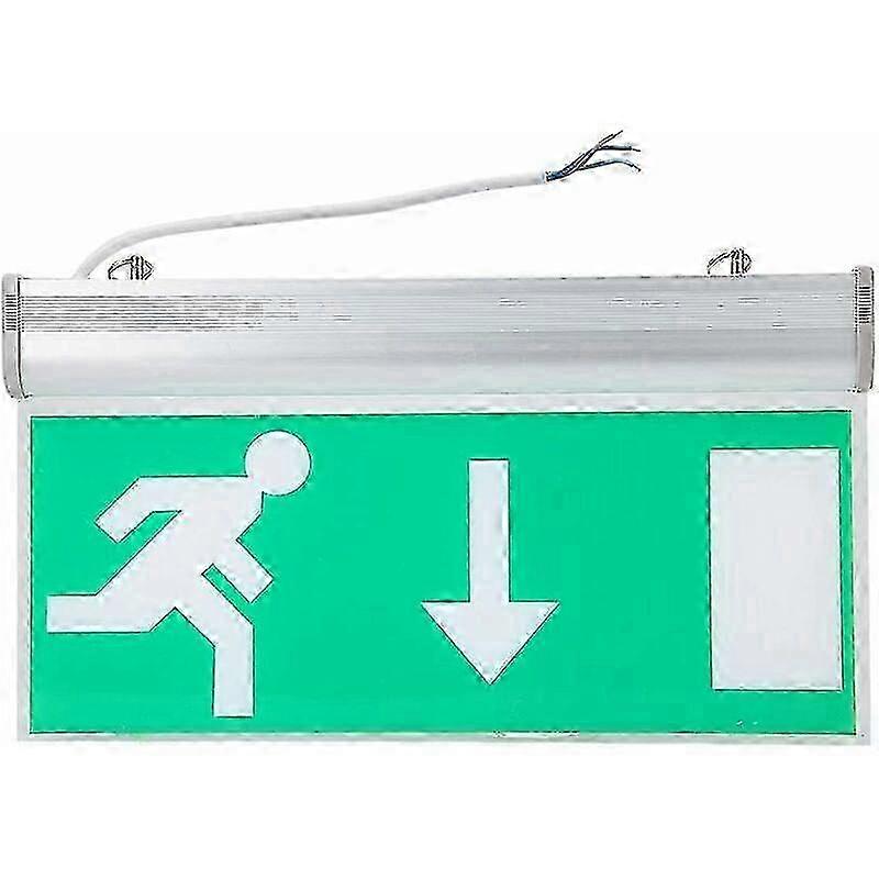 Green LED Exit Sign - Emergency Evacuation Lighting for Commercial Spaces