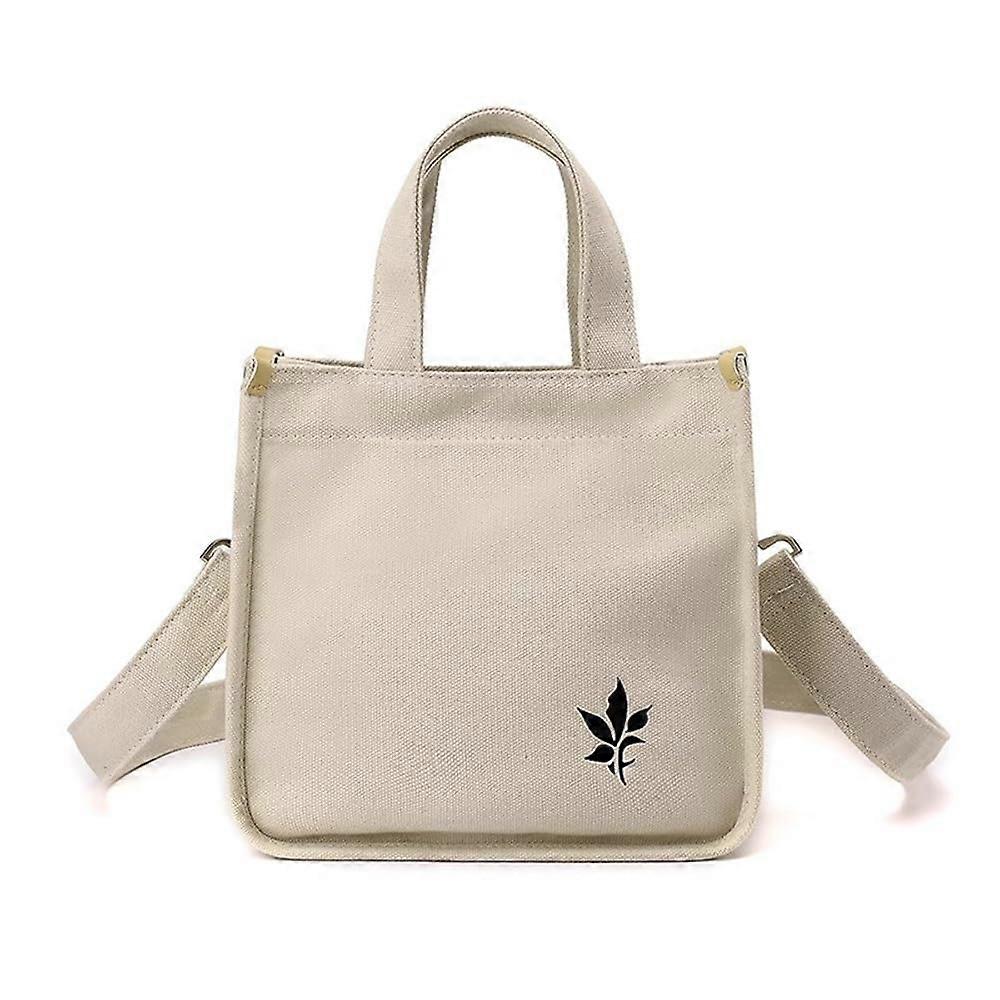 Womens Handbag Minimalist Canvas Shoulder Tote Bag For Work Travel Shopping Color 1 22x12x23cm