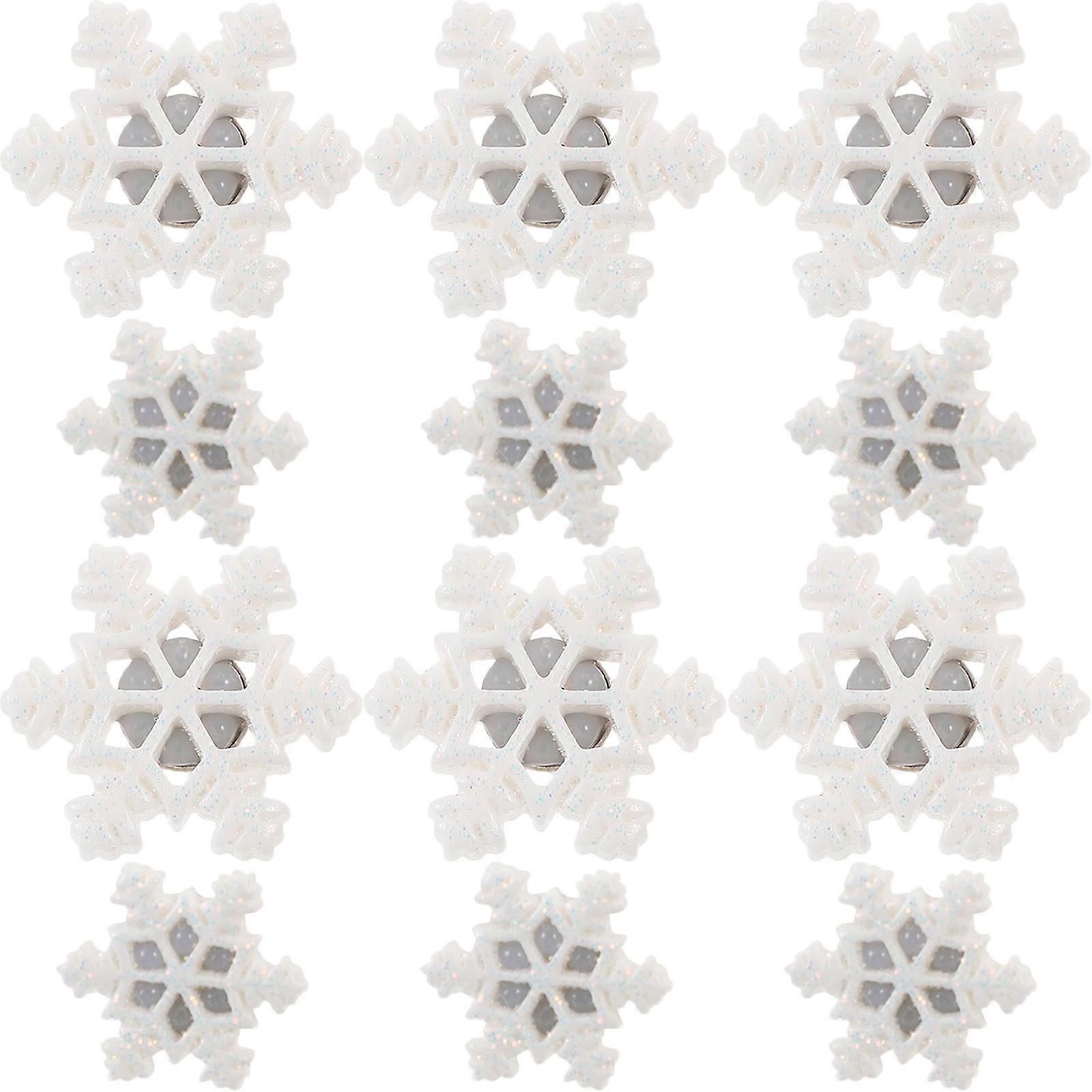 White Snowflake Shaped Thumbtacks Push Pins for Decoration 150Pcs Resin