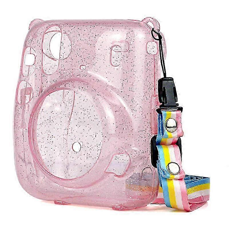 For Instax Mini 11 Crystal Transparent Protective Case Cover Bag for Fuji Fujifilm Instant Camera Bag for Instax Mini 11