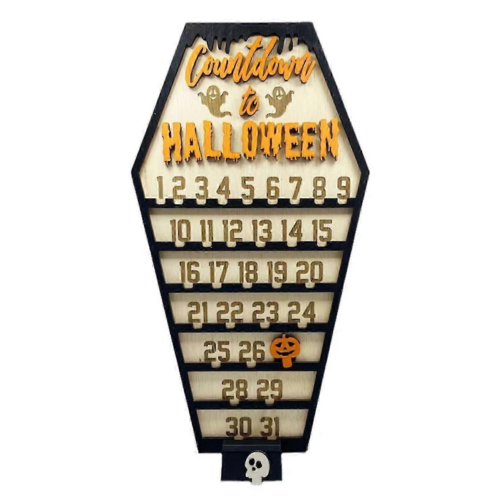 Halloween Countdown Calendar Multi-scene Use Holiday Calendar Decorations For Holiday Party