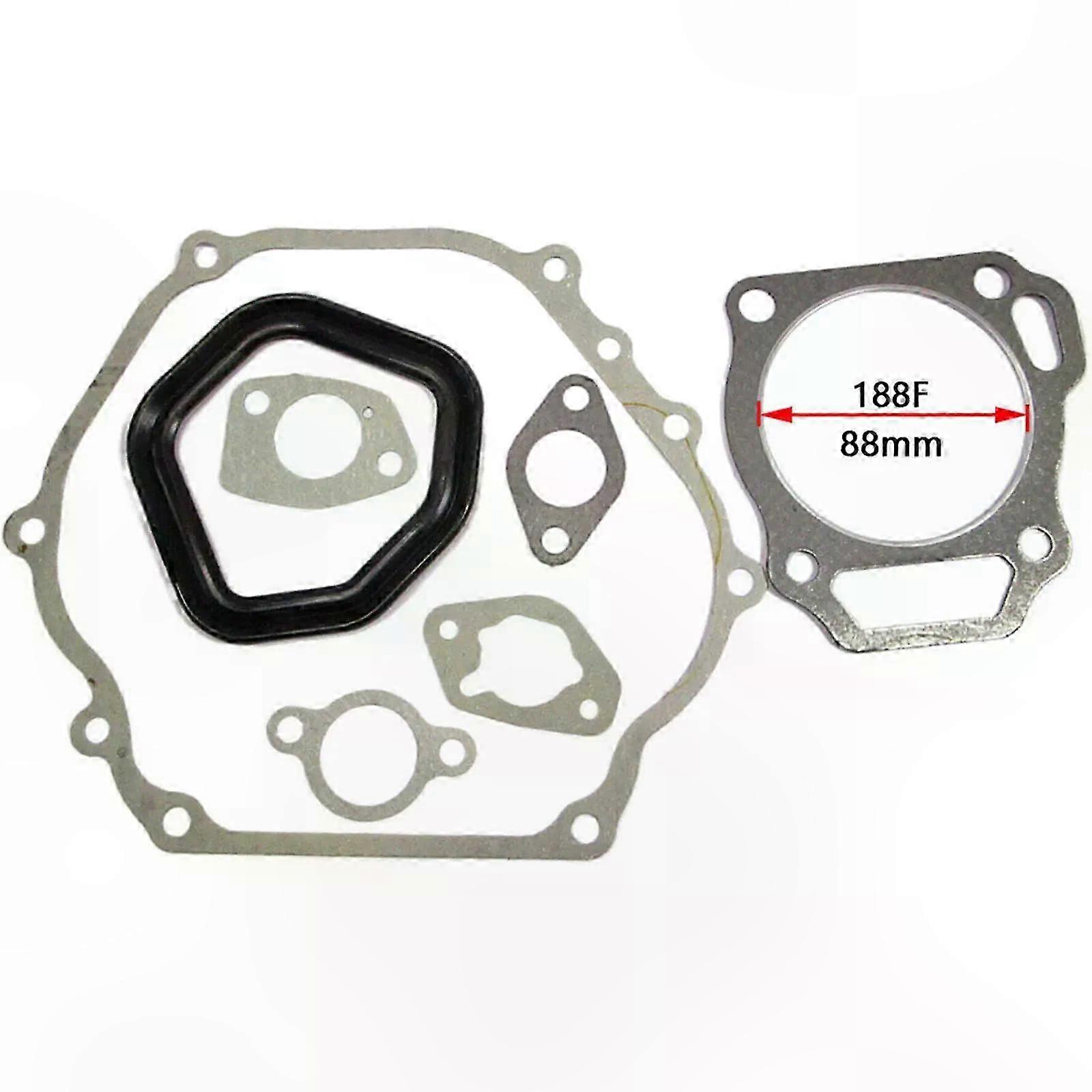 Gasket Set for 4-Stroke Petrol Engines Compatible with GX390 GX420 188F/190F Generator Parts Trimmer Engine Components
