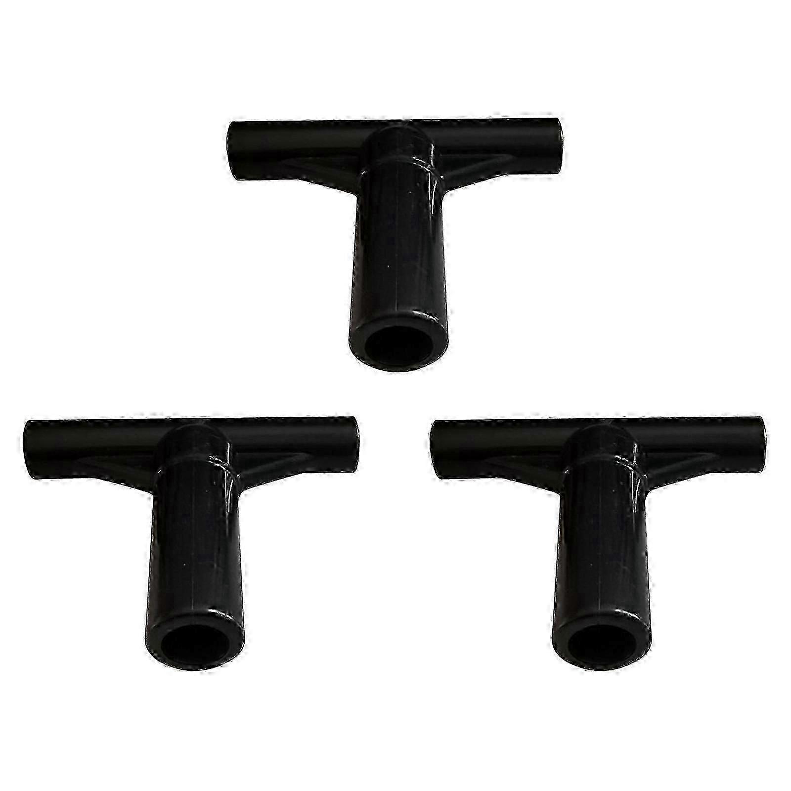 3Pcs Trampoline Enclosure Pole End Caps Accessories for Outside Yard Garden