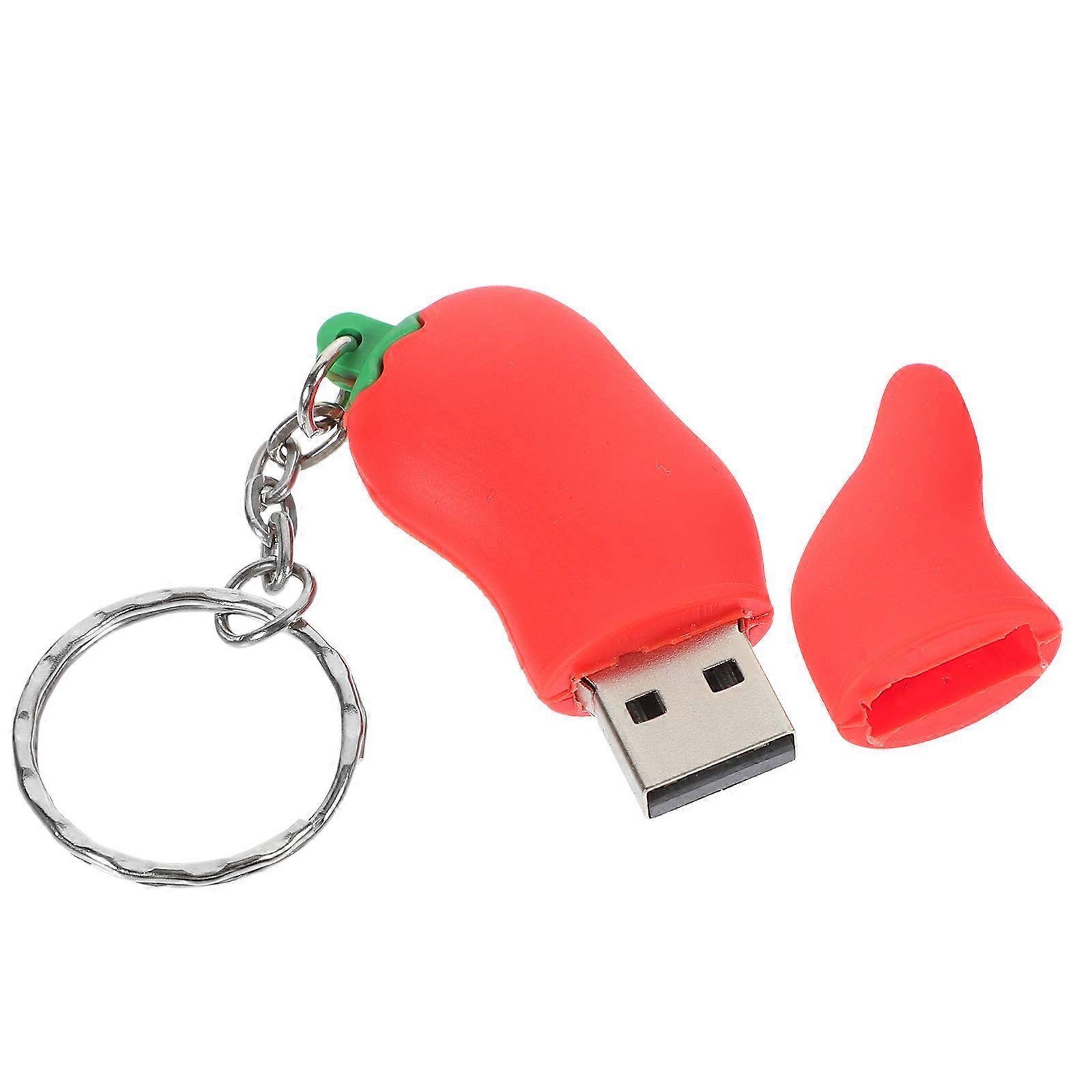 USB Flash Drive for Data Storaging 1Pcs 8GB Red Chili Shape Mini U Disk
