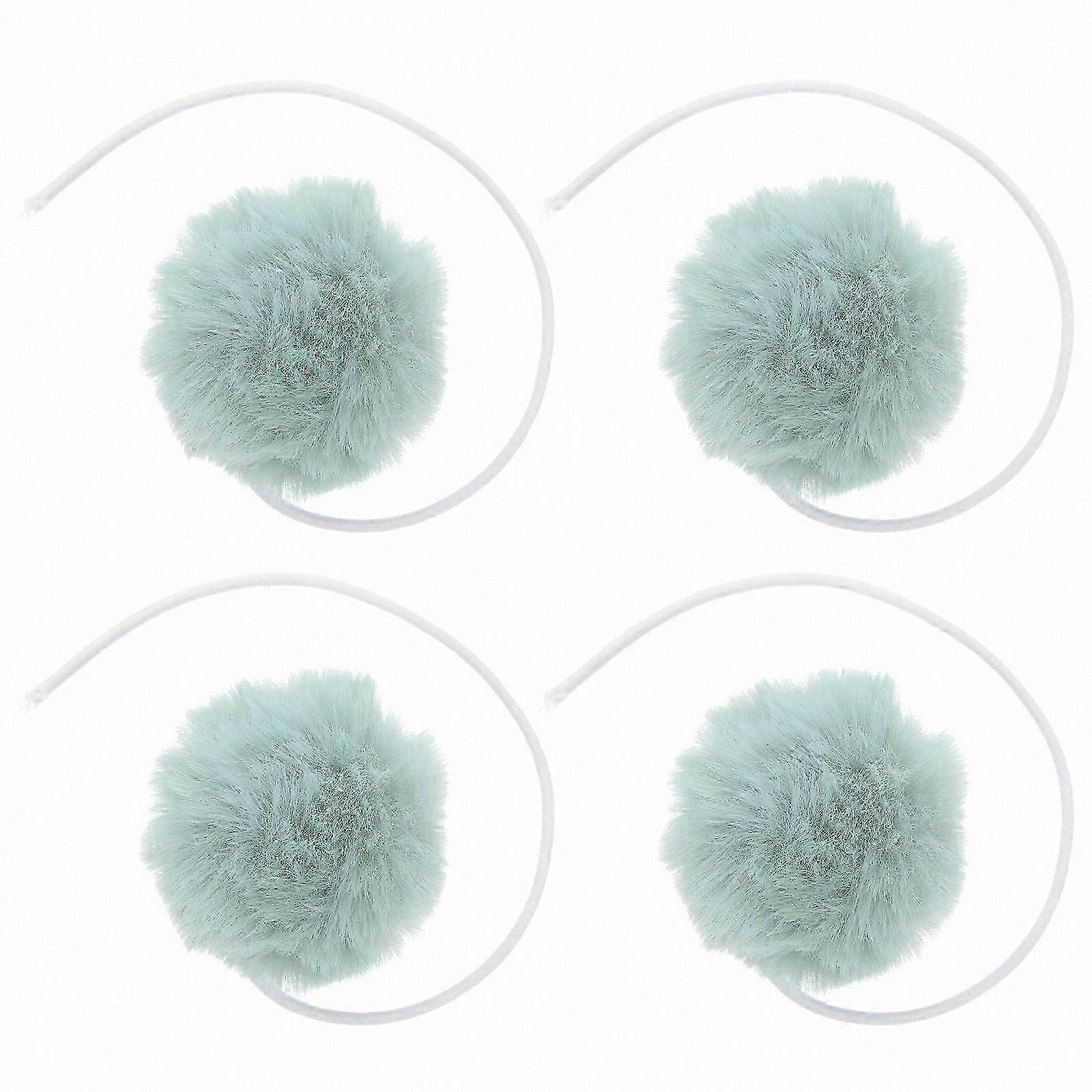 4-Pack Plush Cat Balls with Bells, Interactive Hanging Toys for Cats, Scratching Post Accessories, Replacement Bell Balls for Feline Play and Entertai