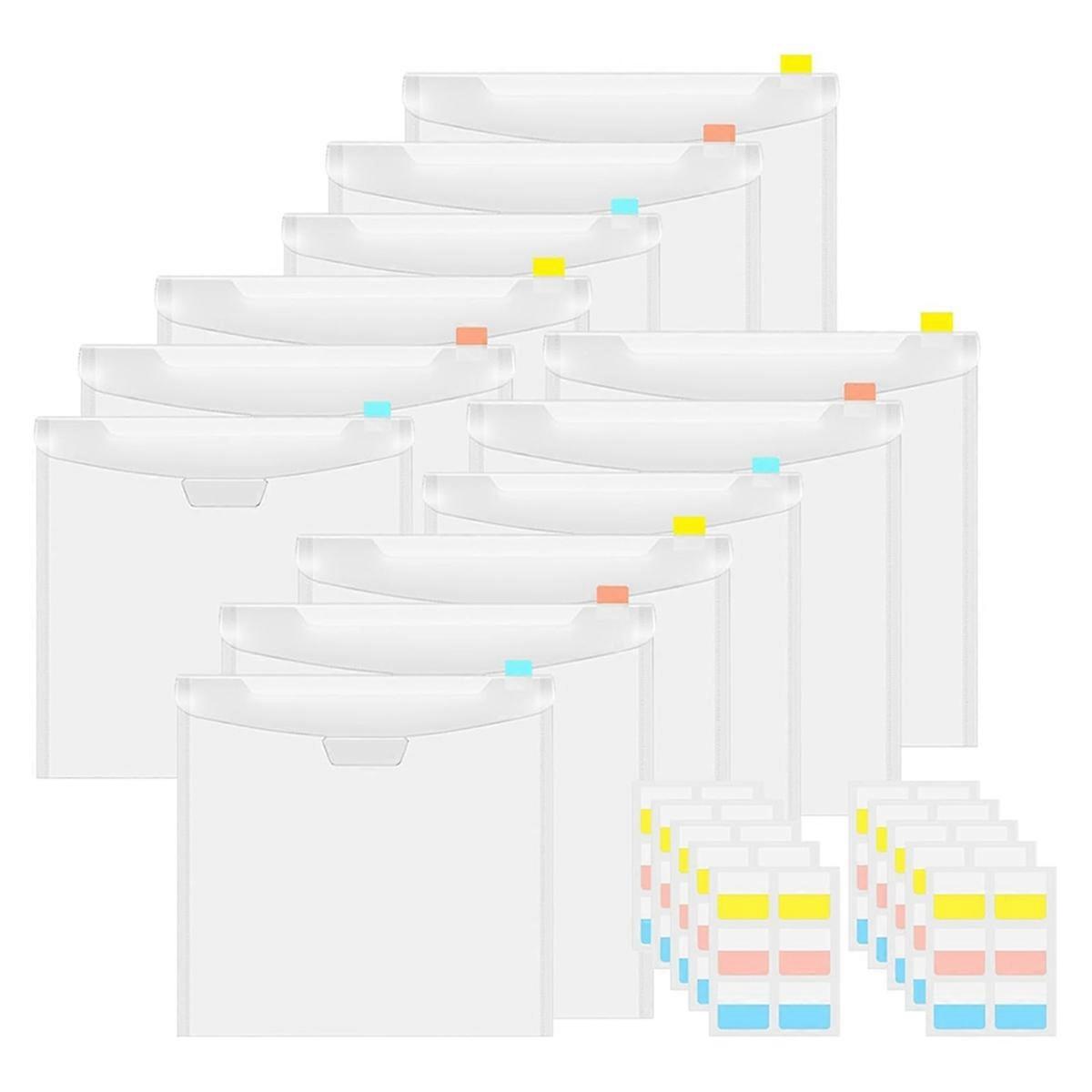12Pieces Scrapbook Organizer Envelopes Storage Pockets Sleeves