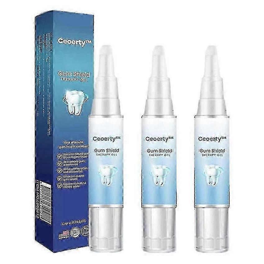 Gum Repair Gel 3τμχ Ενίσχυση Λεύκανσης Δοντιών Αντιουλική Ύφεση Στοματική Φροντίδα