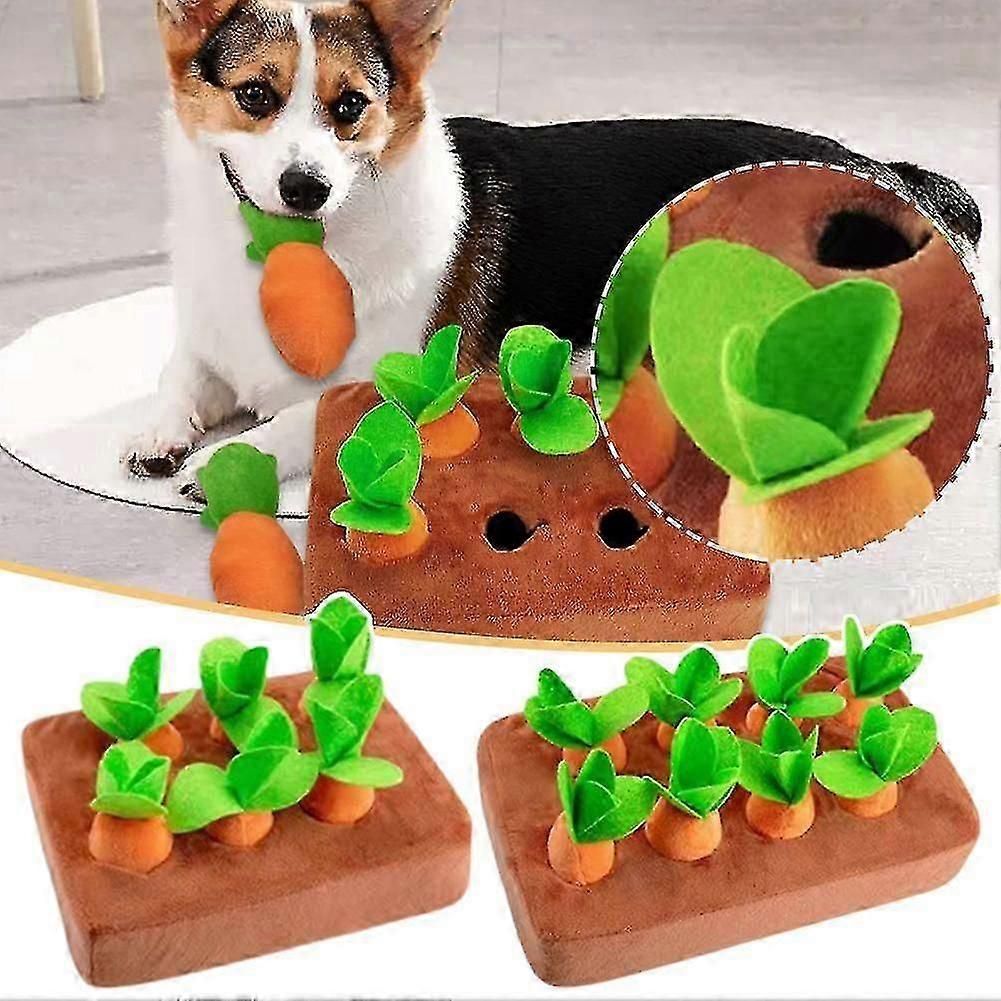 Plush Carrot Pulling Toy for Pet Training and Chewing - Educational Fun for UK Pet Owners