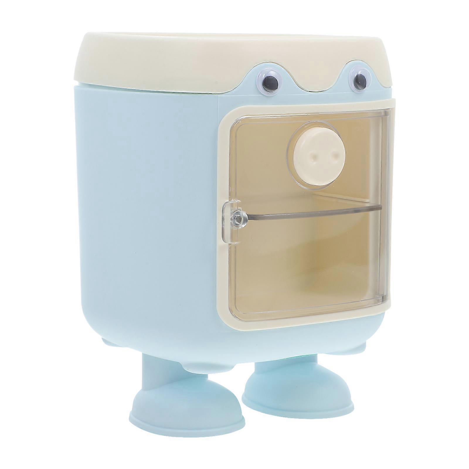 Cartoon Holder Blue Multifunction Desk Organizer 2Pcs for Storage Use