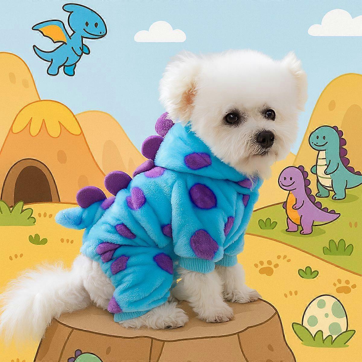Plush and warm dog and cat costume transformation outfit