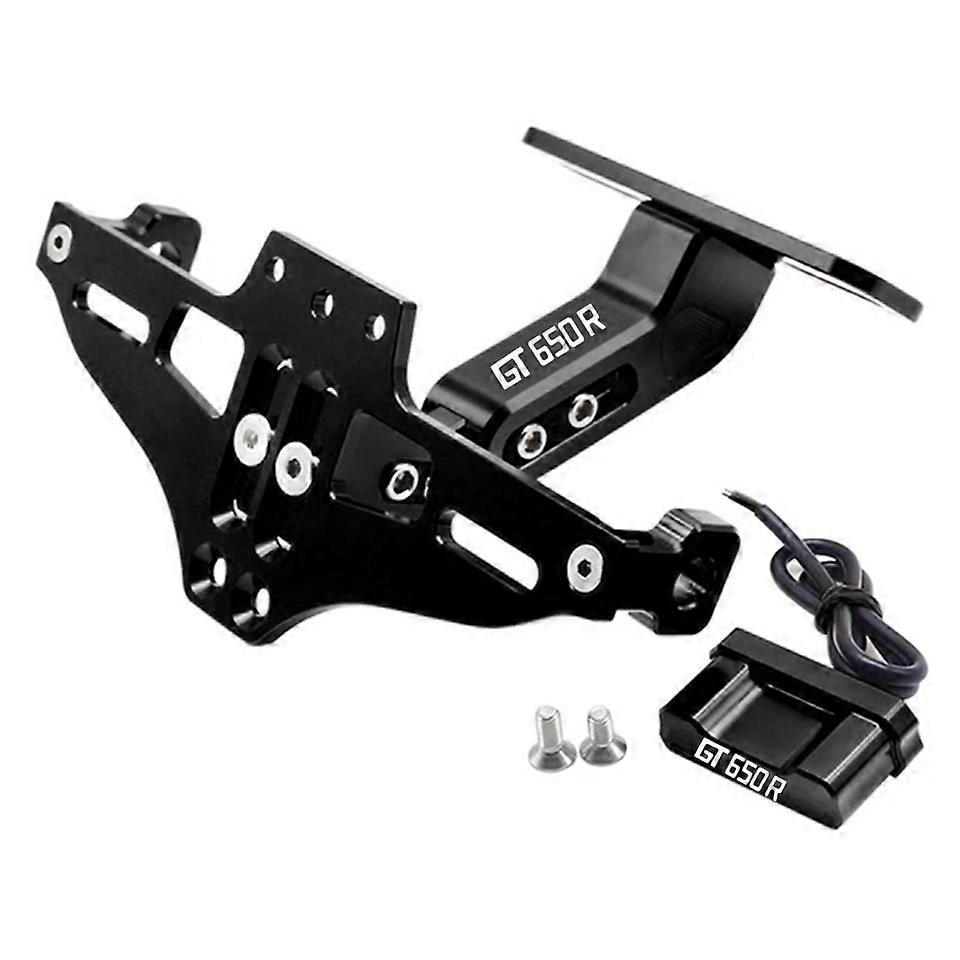 For HYOSUNG GT650R GT 650 R 2006-2009 2008 2007 All years License Plate Holder Number Plate Frame LED Light Bracket turn signal