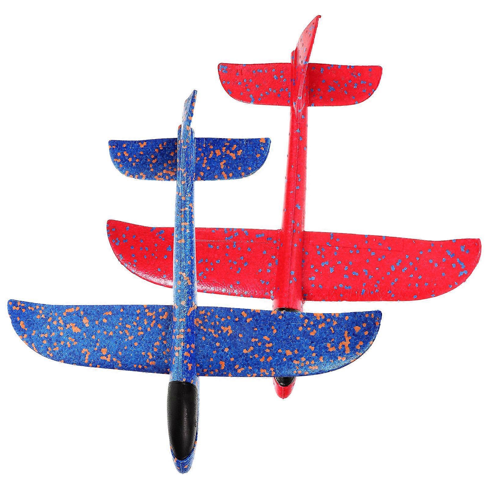 Throwing Plane Airplane Model Manual for Kids Playing 2Pcs Set