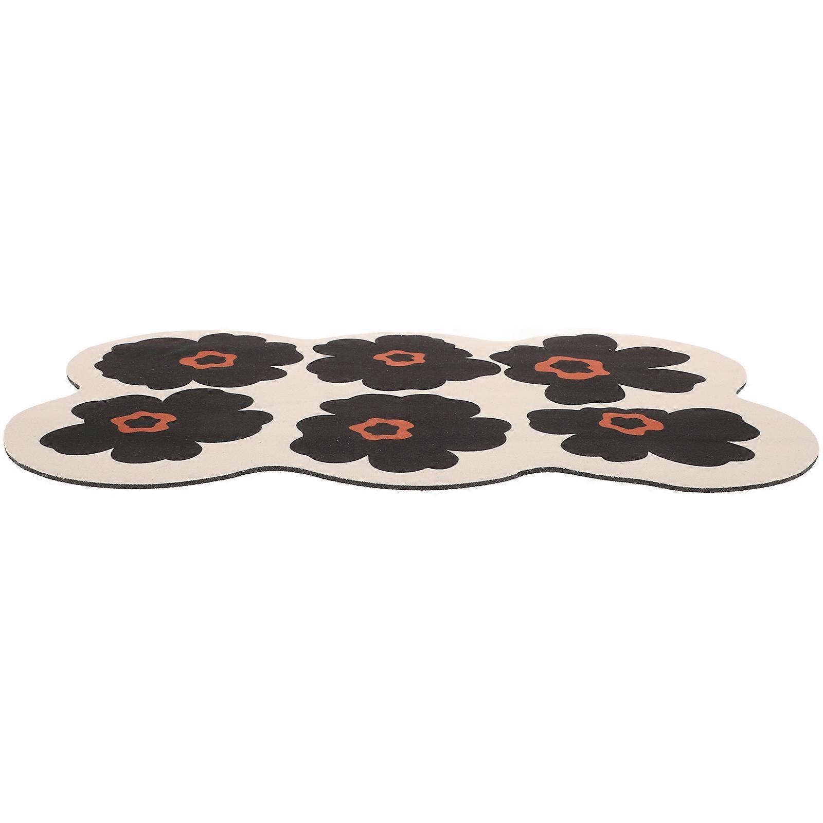 Flower Print Dish Drying Mat for Kitchen Counter 3Pcs Absorbent Drying Mat