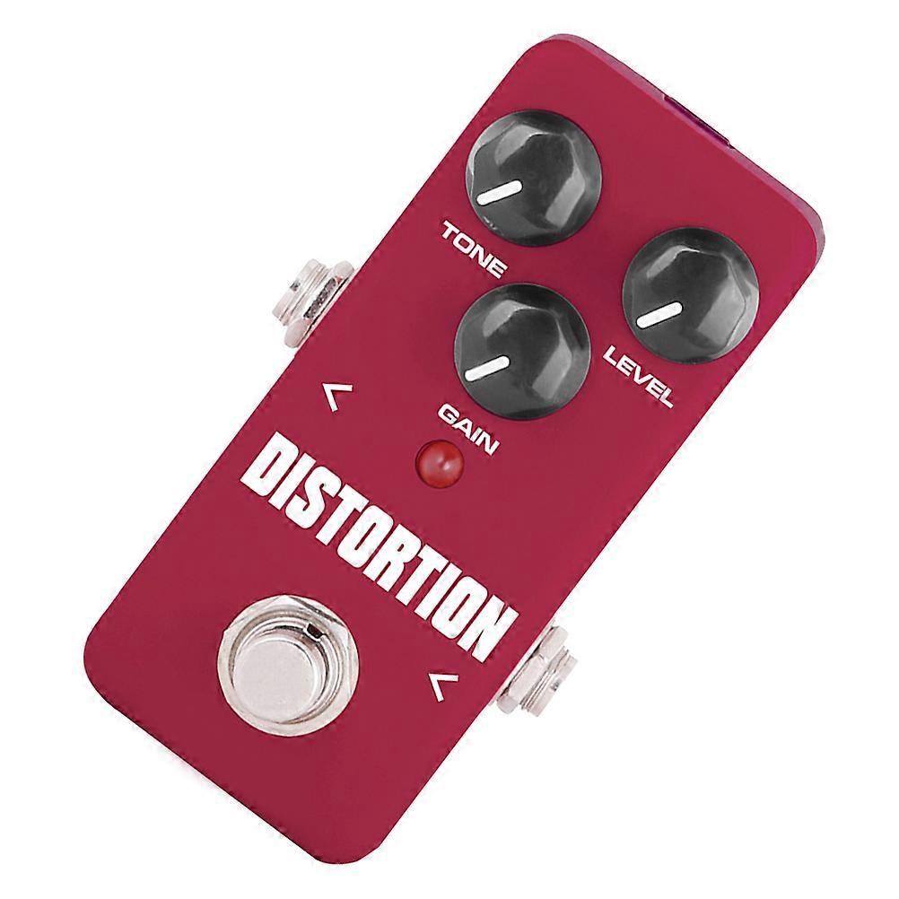 True Bypass Effects Pedal Guitar Distortion for Guitar 2Pcs Dark Red