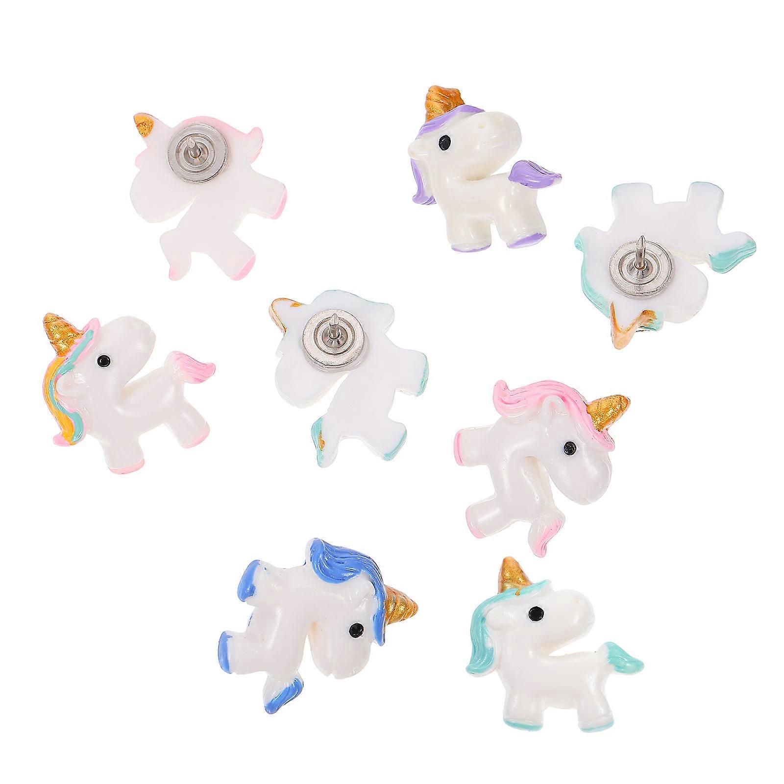 Adorable Cartoon Thumb Tacks For Party Use Assorted Color Fixation 10Pcs