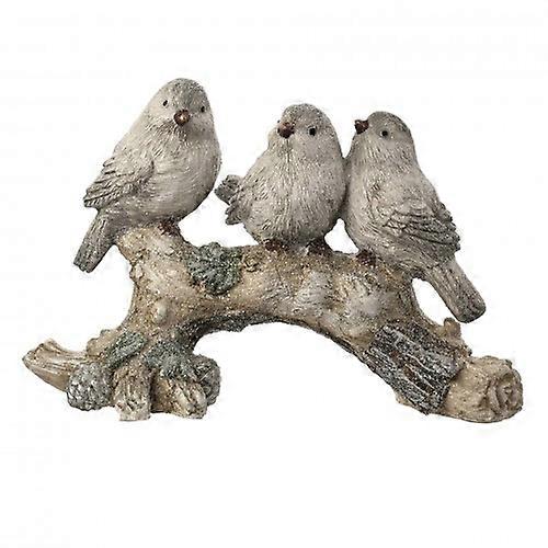 3 Resin Birds On A Branch Ornament