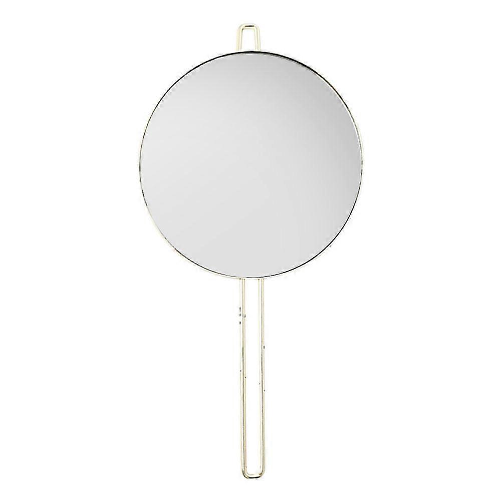 Handheld Makeup Mirror Silver Bathroom Mirror for Home Use 3Pcs