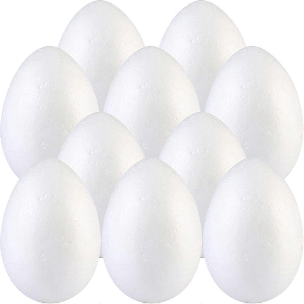White Foam Eggs for Easter Decor Painting 50Pcs DIY Craft Set