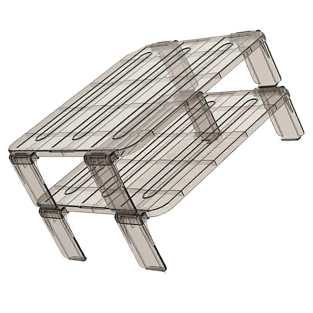 Refrigerator Organizing Racks for Storage 2Pcs Plastic Leftover Shelf