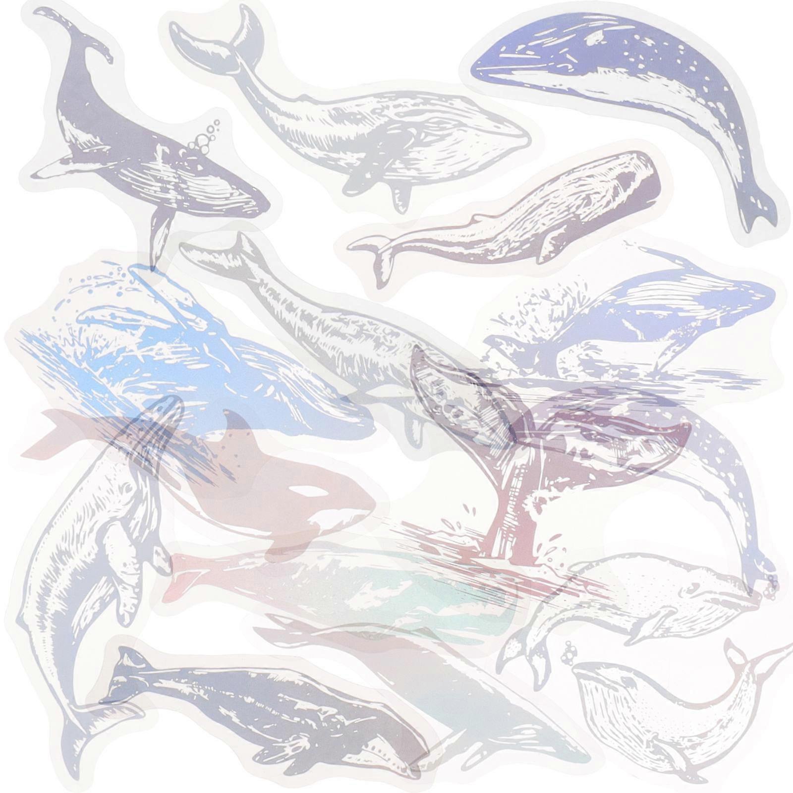 Hand Account Sticker Whale Pattern for Decor 1125 Sheets Colorful DIY Material