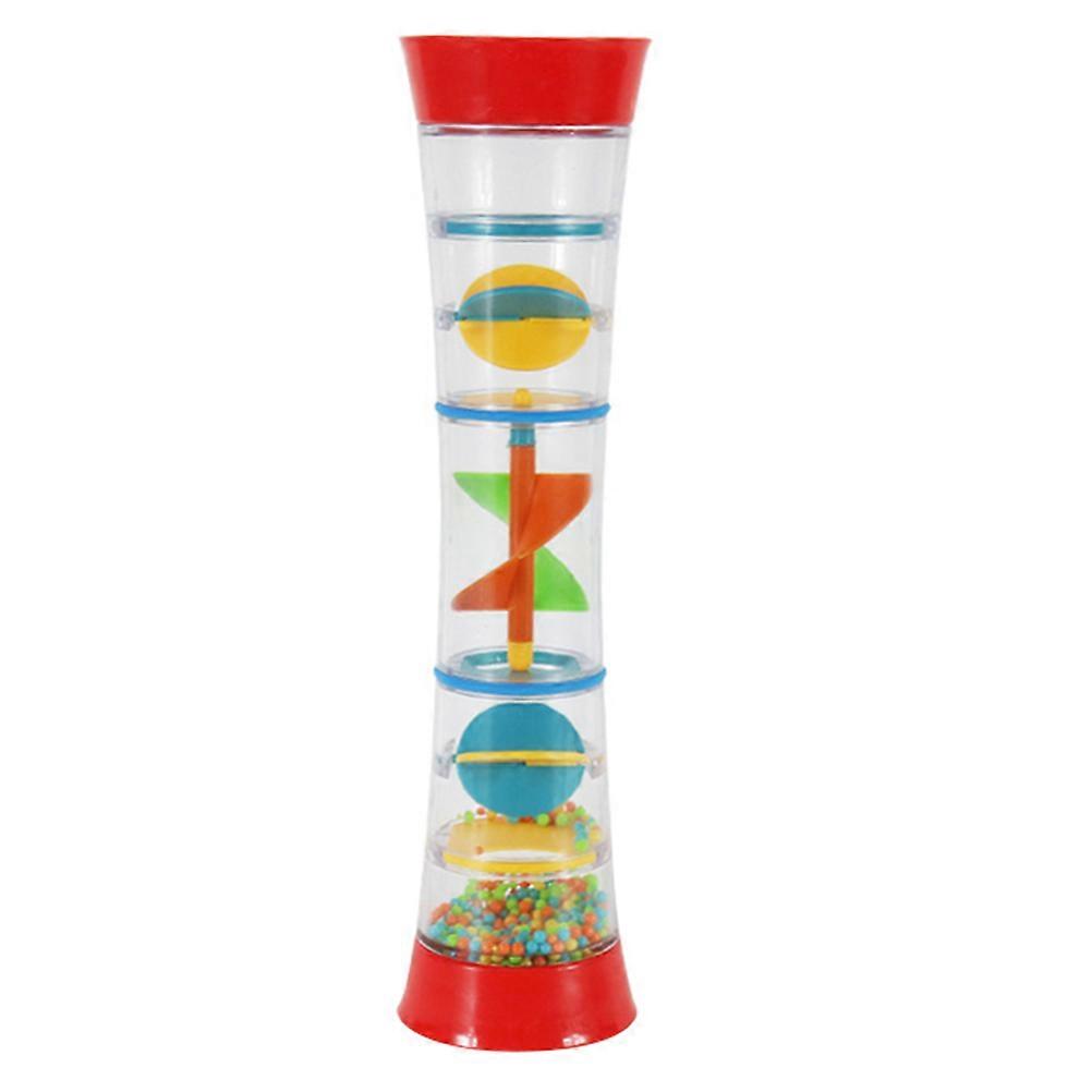 Kids Cognitive Toy Hand Bell Toy for Playing 2Pcs Red Color