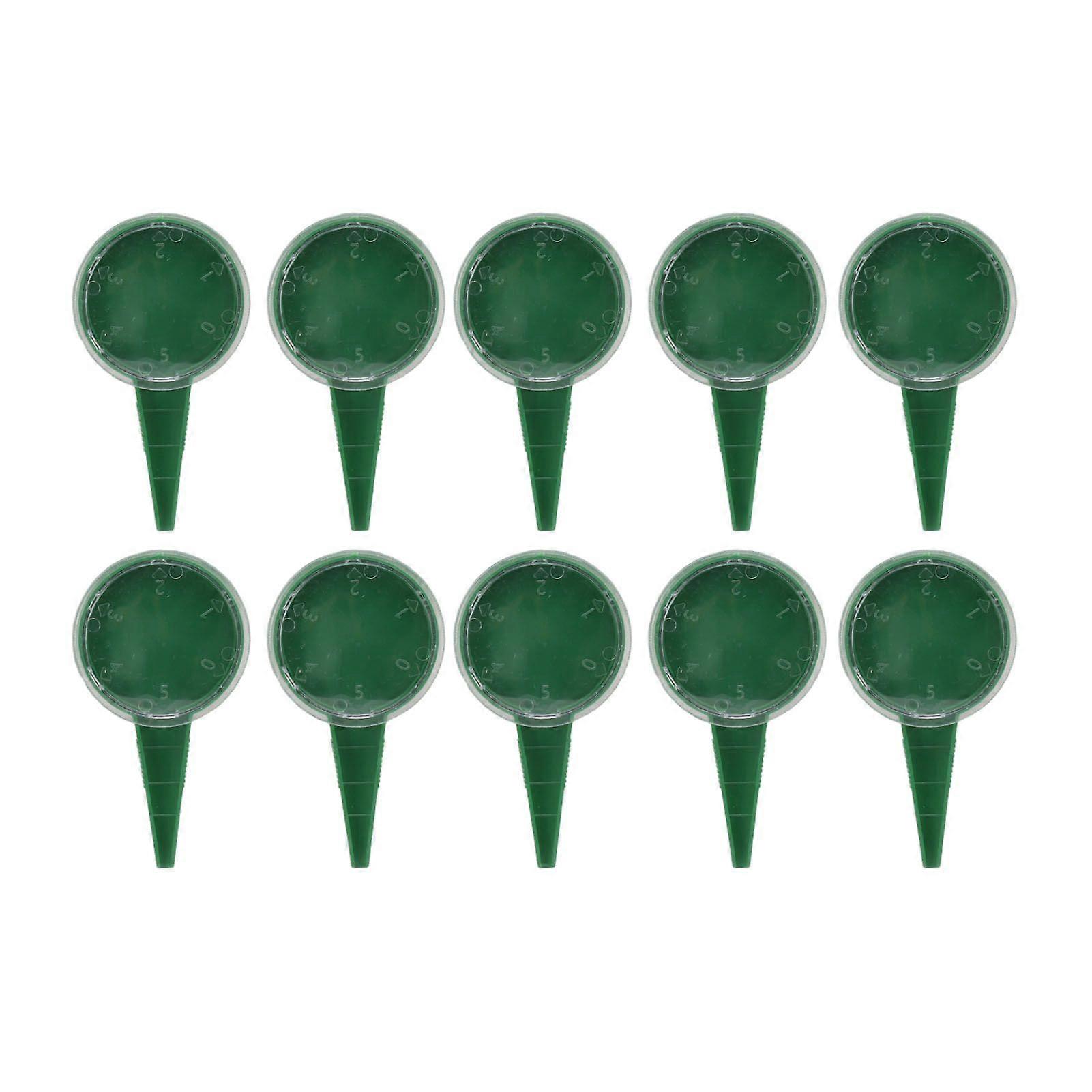 10pcs Hand Seed Sower with 5 Different Settings Reusable Seed Dispenser Seed Planter Tool for Transplanting Plant Green