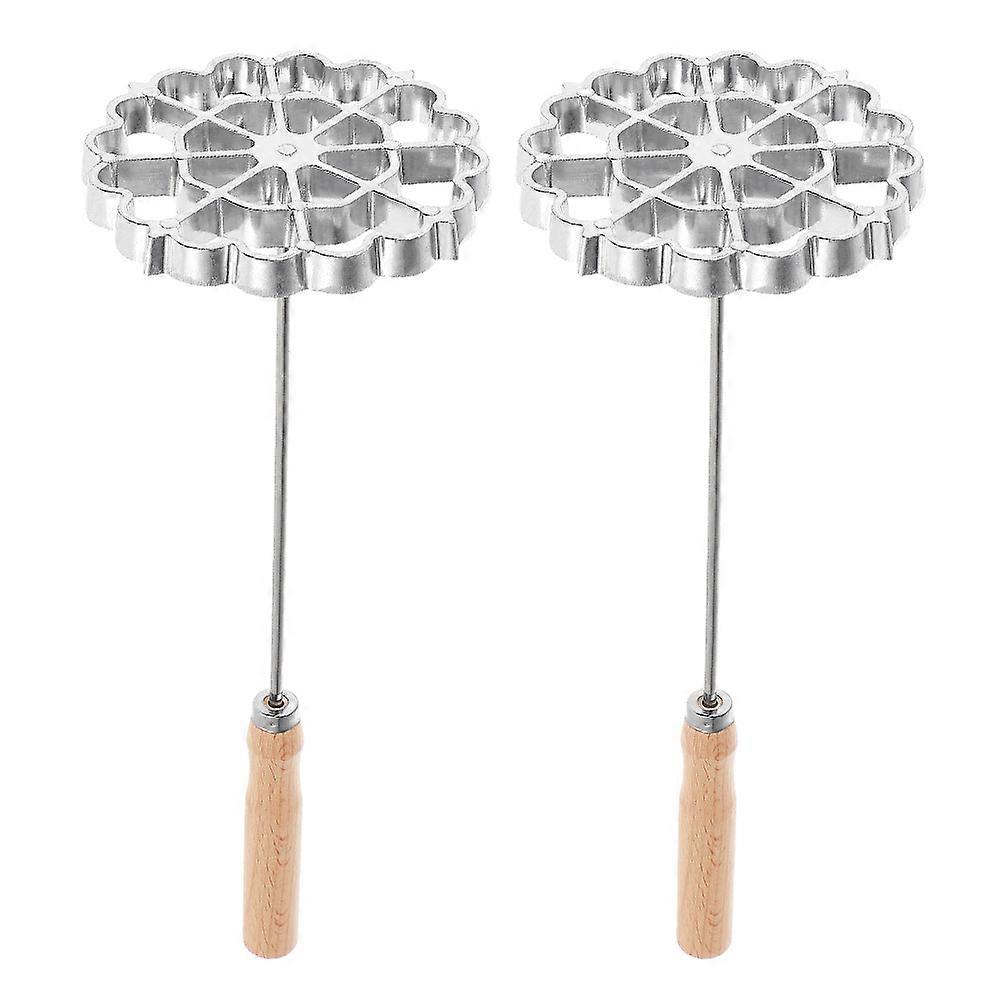 Rosette Cookie Cutter Rosette Timbale for Home Cooking 4Pcs Silver Mold