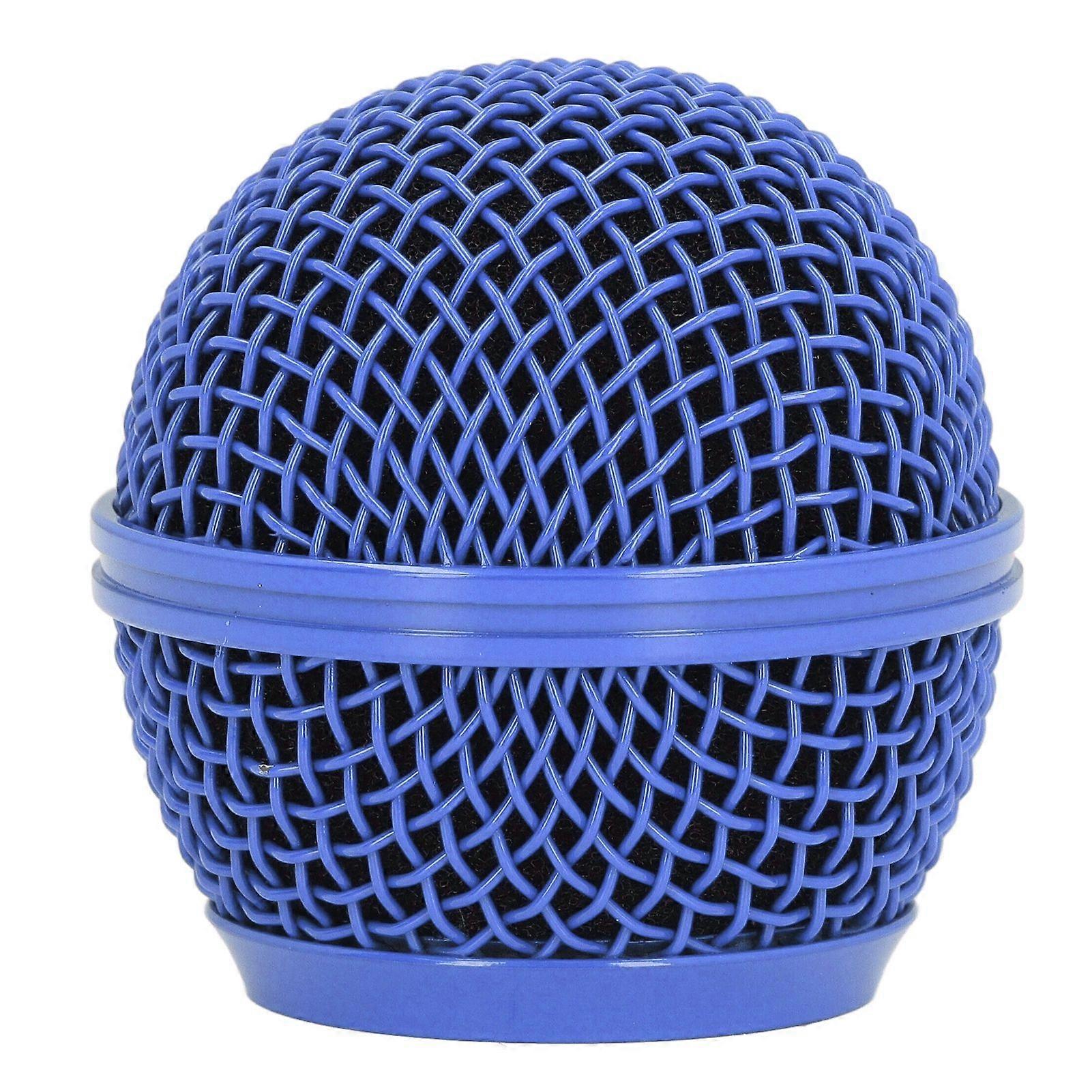 Mikrofongitter Ersatz Mesh Mikrofon Gitterkopf für SM58S SM58LC BETA58 BETA58A SA M30 SV100 UT2 PGX24 SLX4 Blau