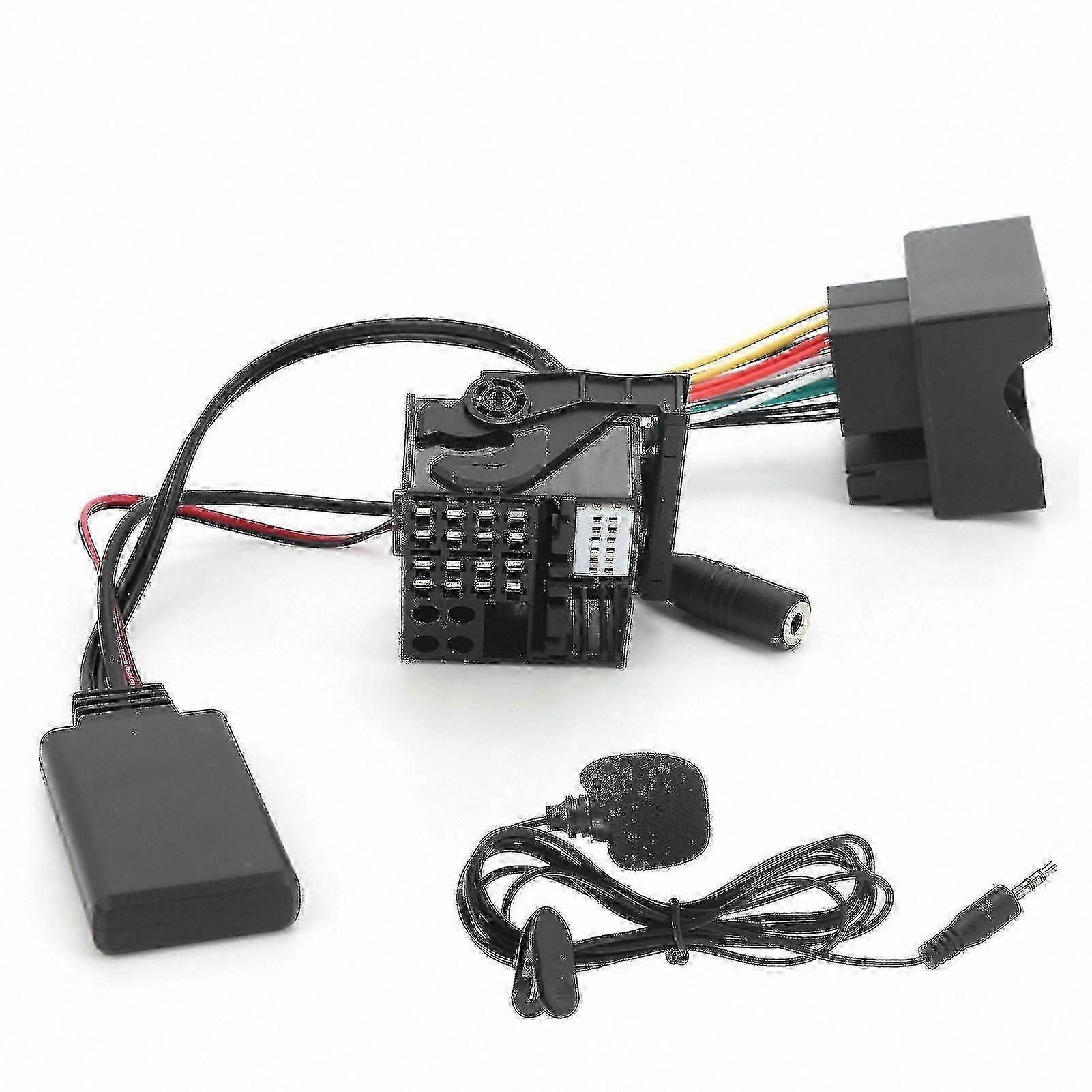 Bluetooth 5.0 Audio Adapter with Microphone and 59.1in AUX Cable for E60 E63 E64 E65 E66 E87 Models