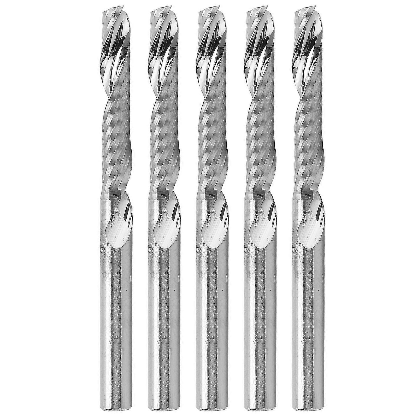 Single-edge spiral straight shank end mill single-edge design, spiral structure