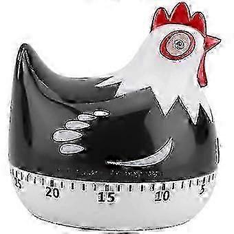 Black Cartoon Style Hen Shaped Kitchen Timer