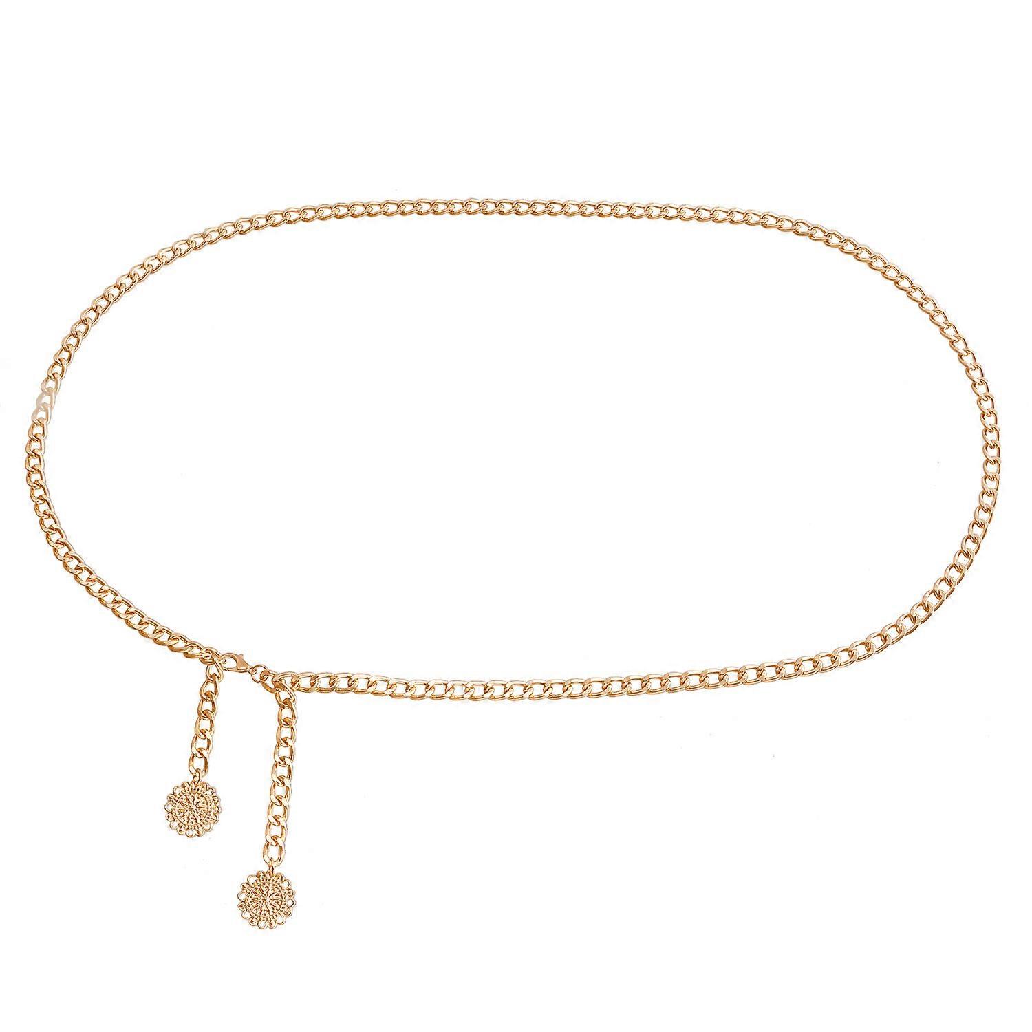 Body Chain, Women's Simple Single Layer Thick Aluminum Chain Punk Vacation Waist Chain