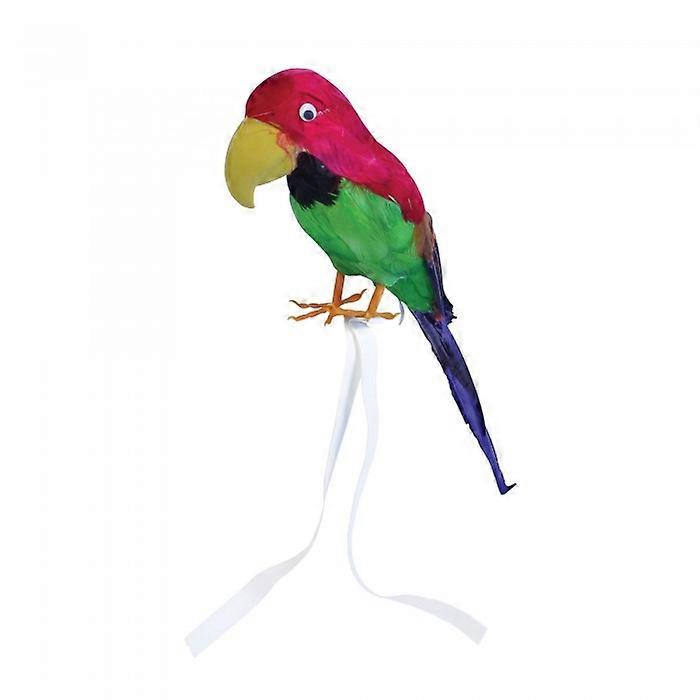 ブリストルノベルティ羽毛覆われたおもちゃオウム