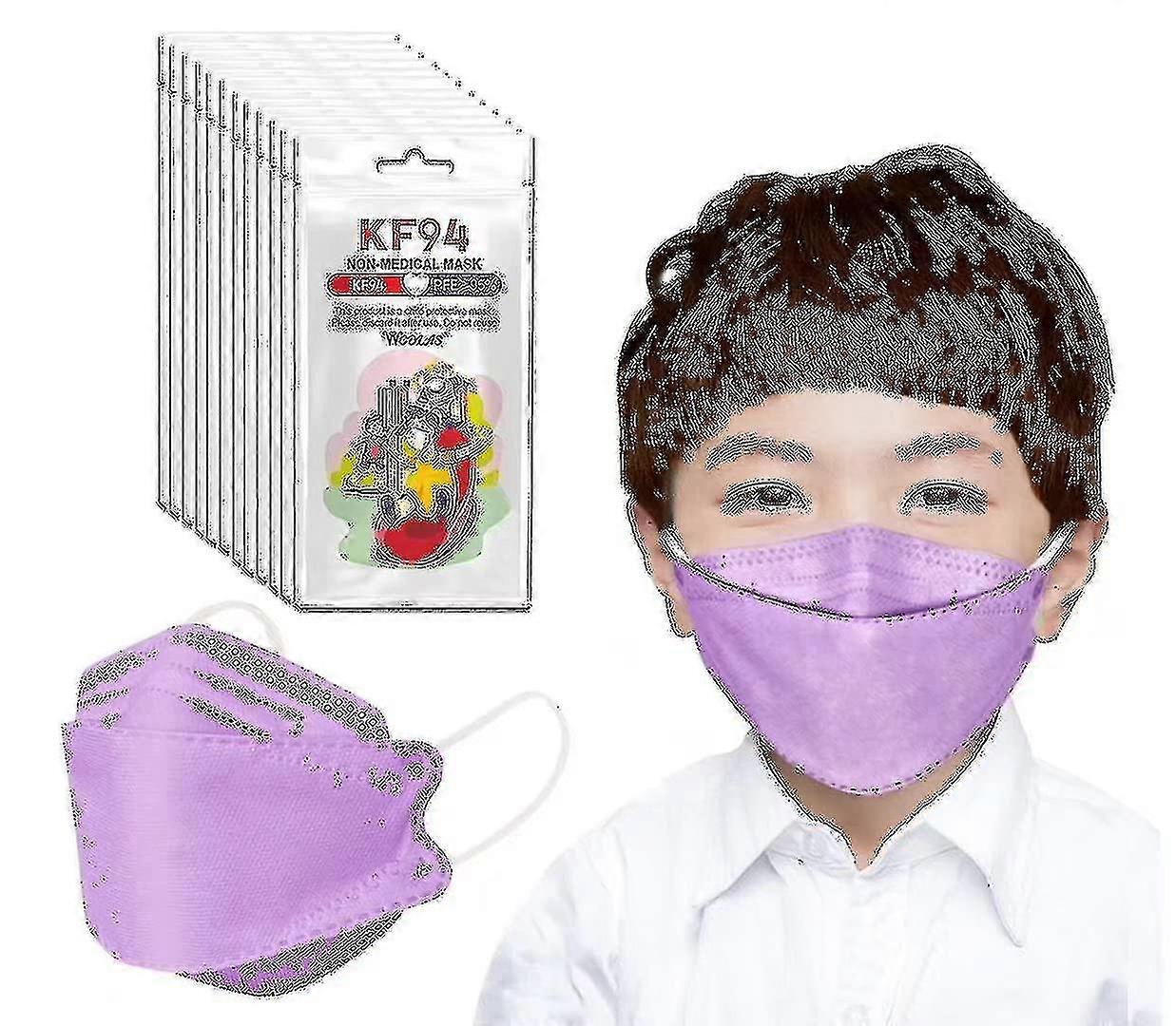 Kf94 Face Mask For Kids 50 Pcs, 4 Layer Kids Face Masks For 25-26