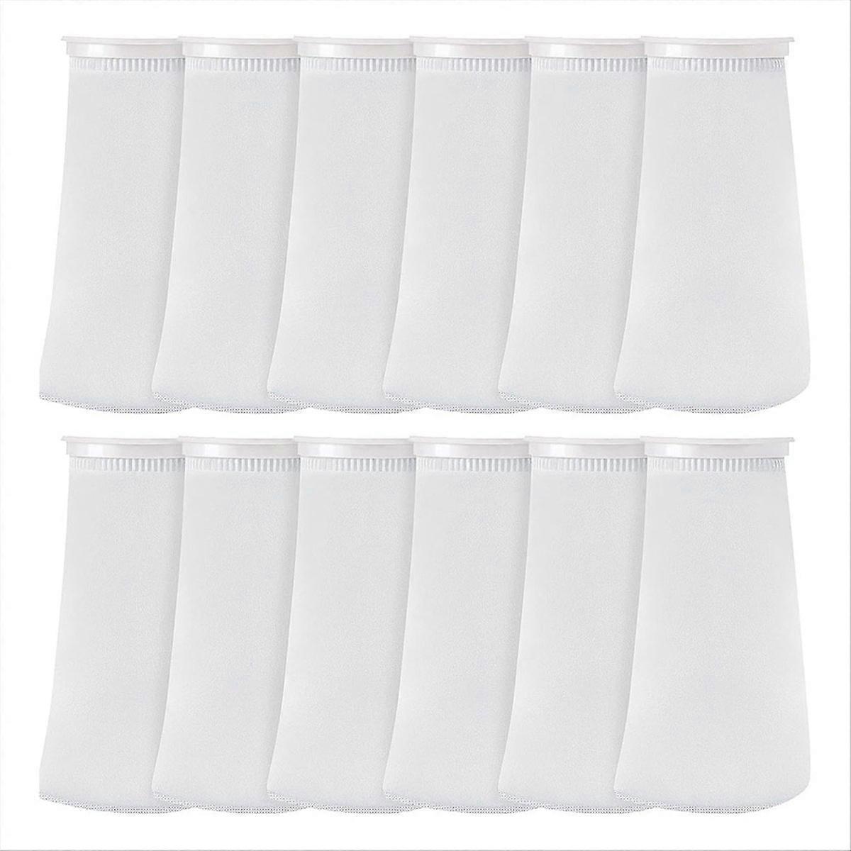 16 Pack of Filter Socks, 200 Micrometres, for Fish Tank/Saline Aquarium, Pond, for Sump/Overflow