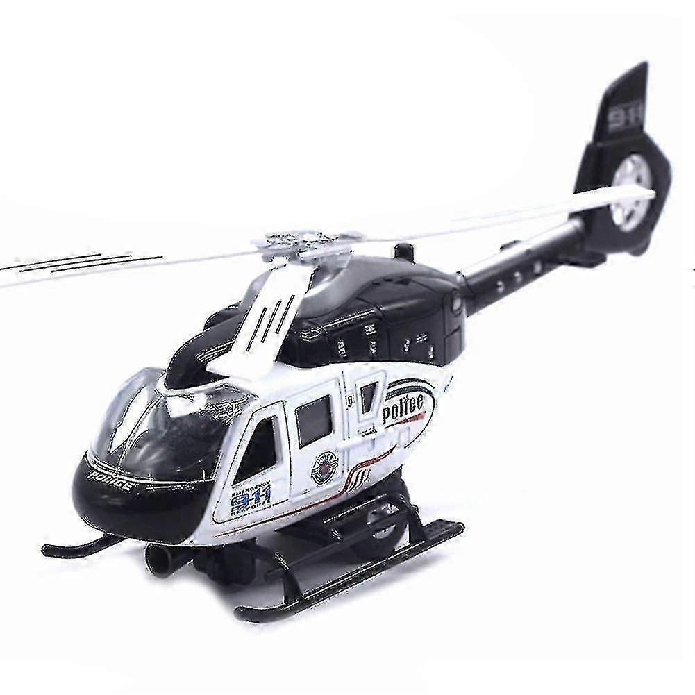 طائرة هليكوبتر شرطة واقعية جديدة تتراجع أدى الموسيقى نموذج الاطفال لعبة جمع / YY