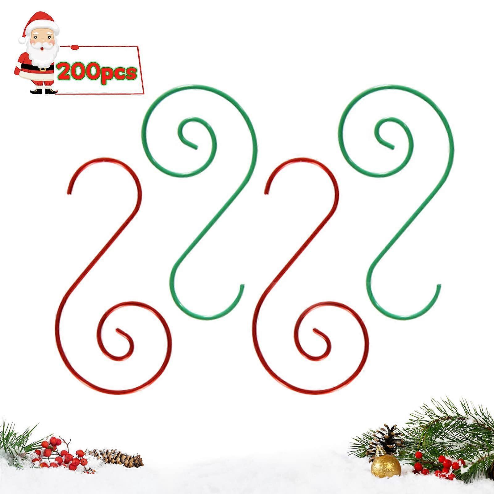 Christmas Ornaments Hooks, 200PCS  45mm (Multicolor)