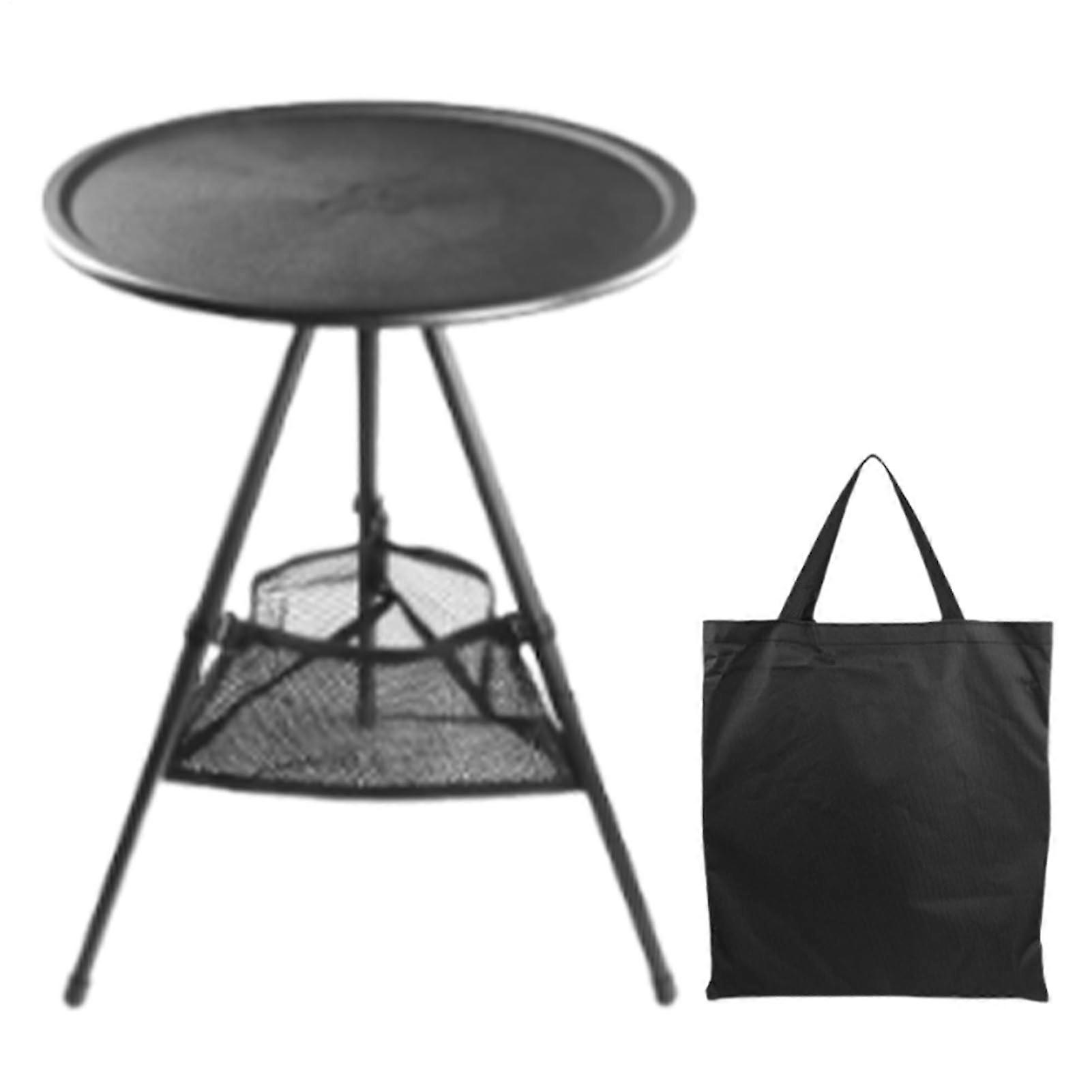 Folding Tables for Outdoors Round Folding Table Patio Camping Desk With Adjustable Height For BBQ Picnic Beach Travel