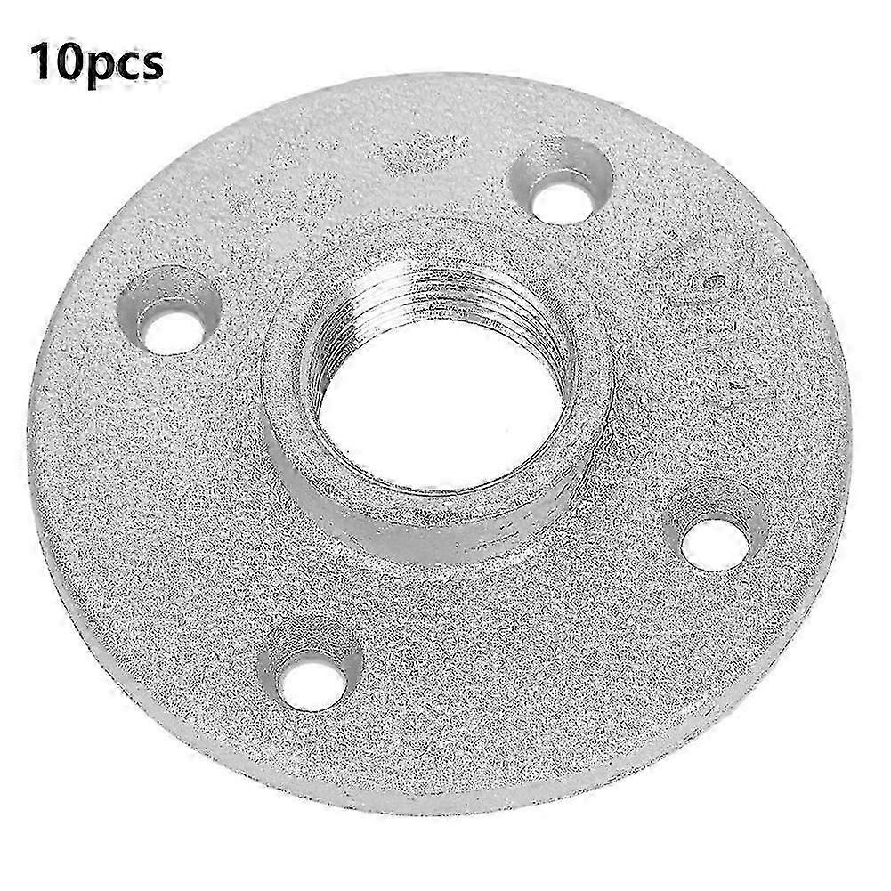 10pcs Dn20 4 Holes Flange Base Hardware Tool 3/4' British Screw Thread