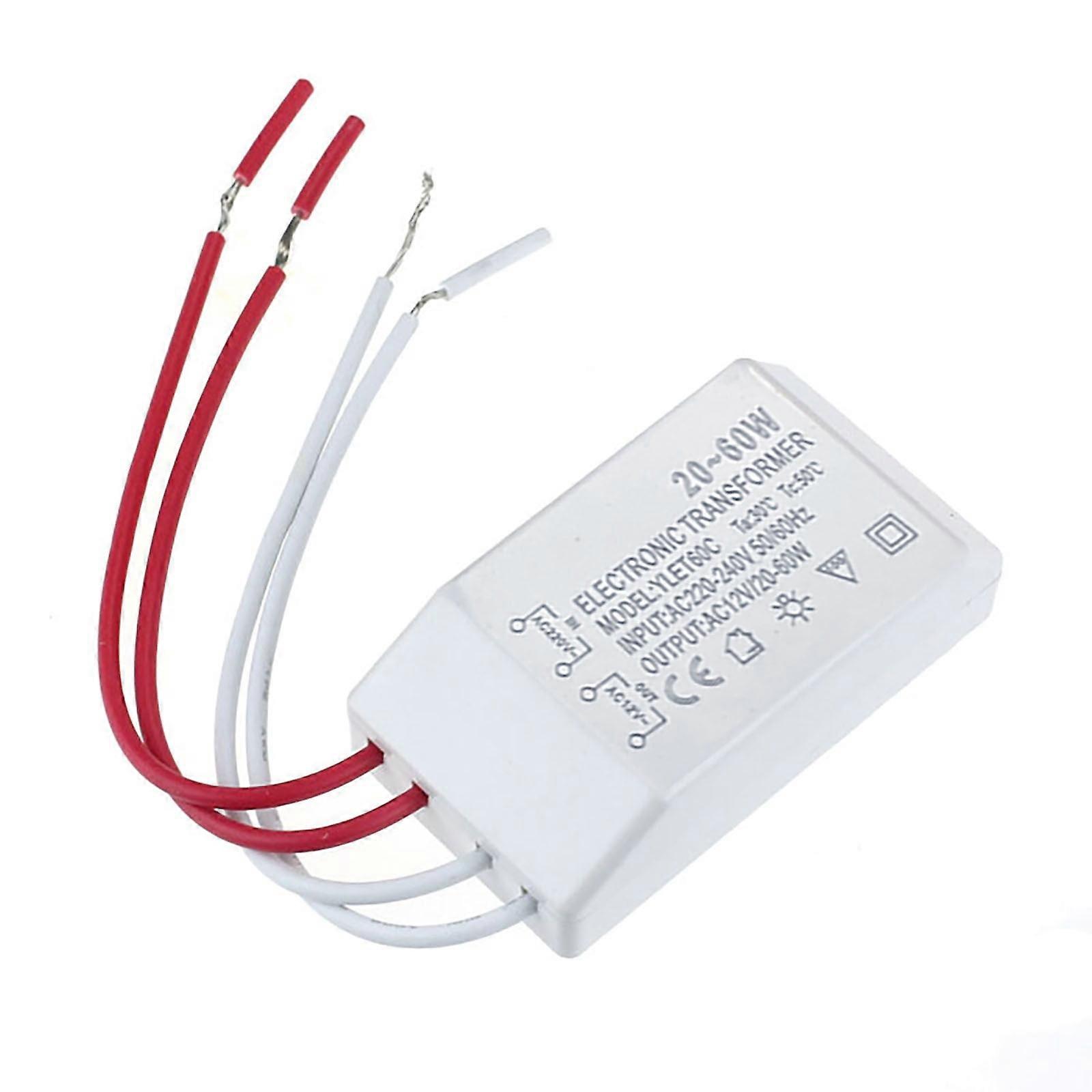 Lizheee AC 220V To 12V 20-60W Light LED Driver Power Supply Transformer Christmas Lights with Cord