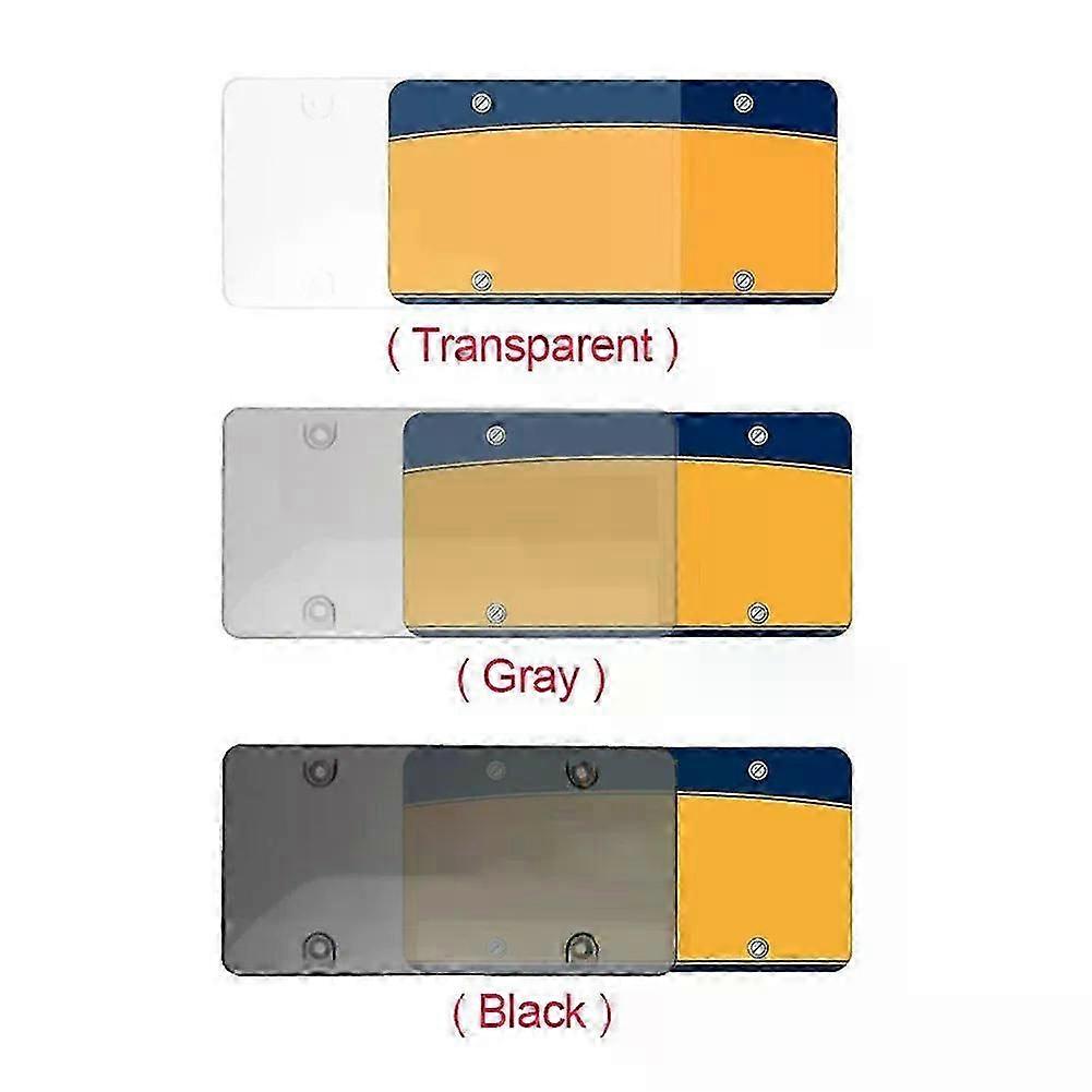 2x Clear Reflective Anti Speed Red Light Toll Camera Stopper License Plate Cover  Please Allow Slight Manual Measurement Deviat