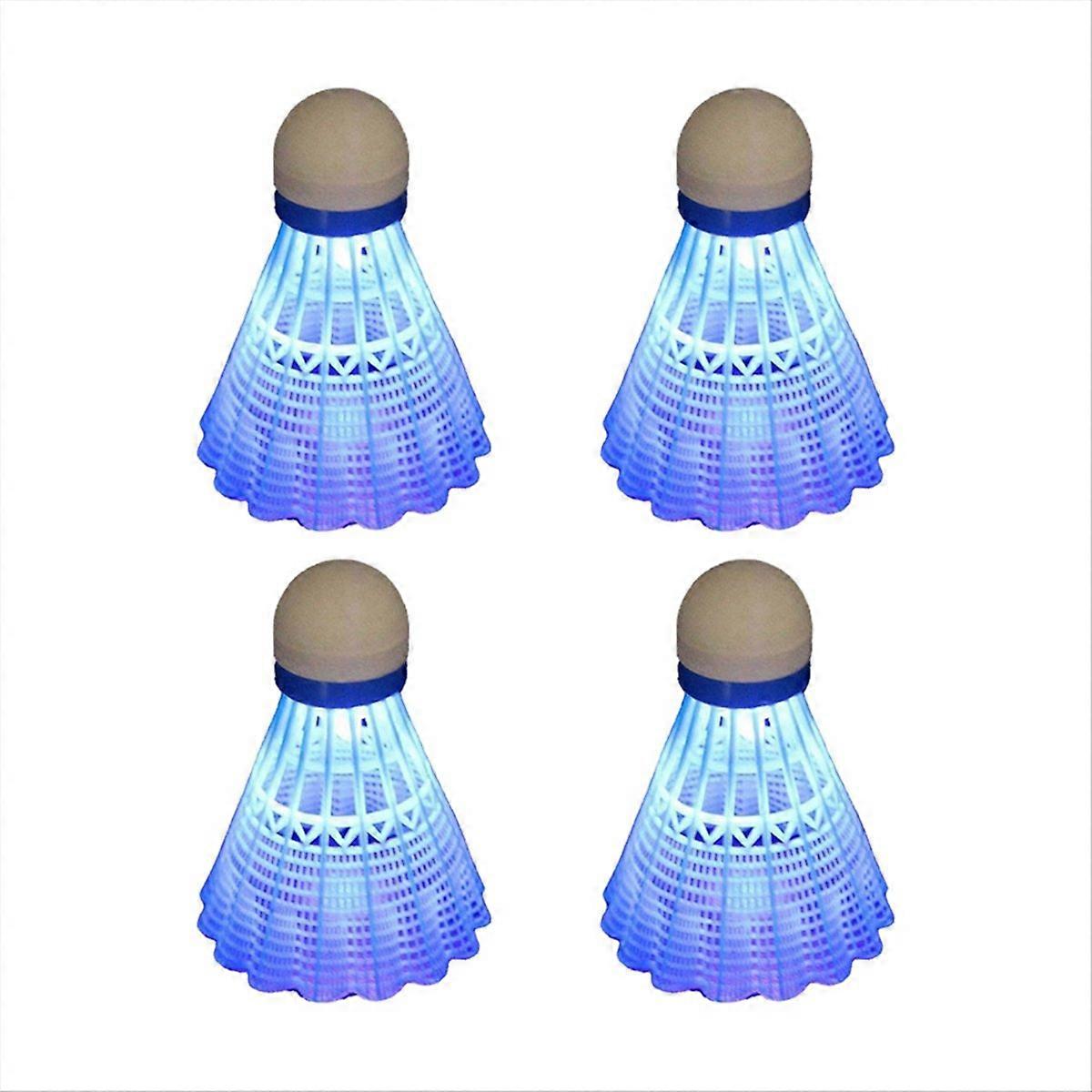 Light-Up Shuttlecocks Badminton Set Blue