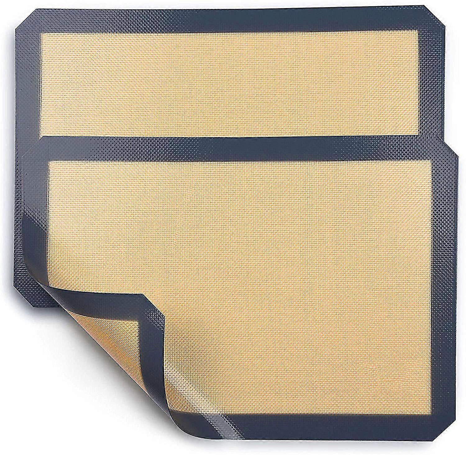 Kitchen (2 Pack) Silicone Baking Mat Sheet Set - Reusable Baking Mat Nonstick - Half Sheet Baking Ma