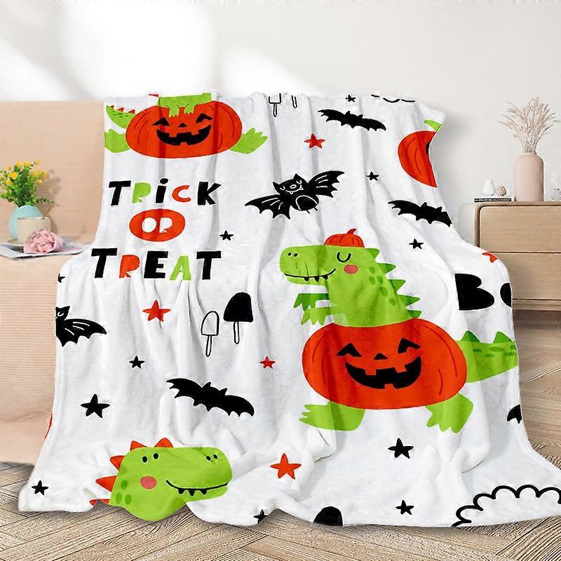 Flannel Blanket Funny Halloween Printed Blanket Digital
