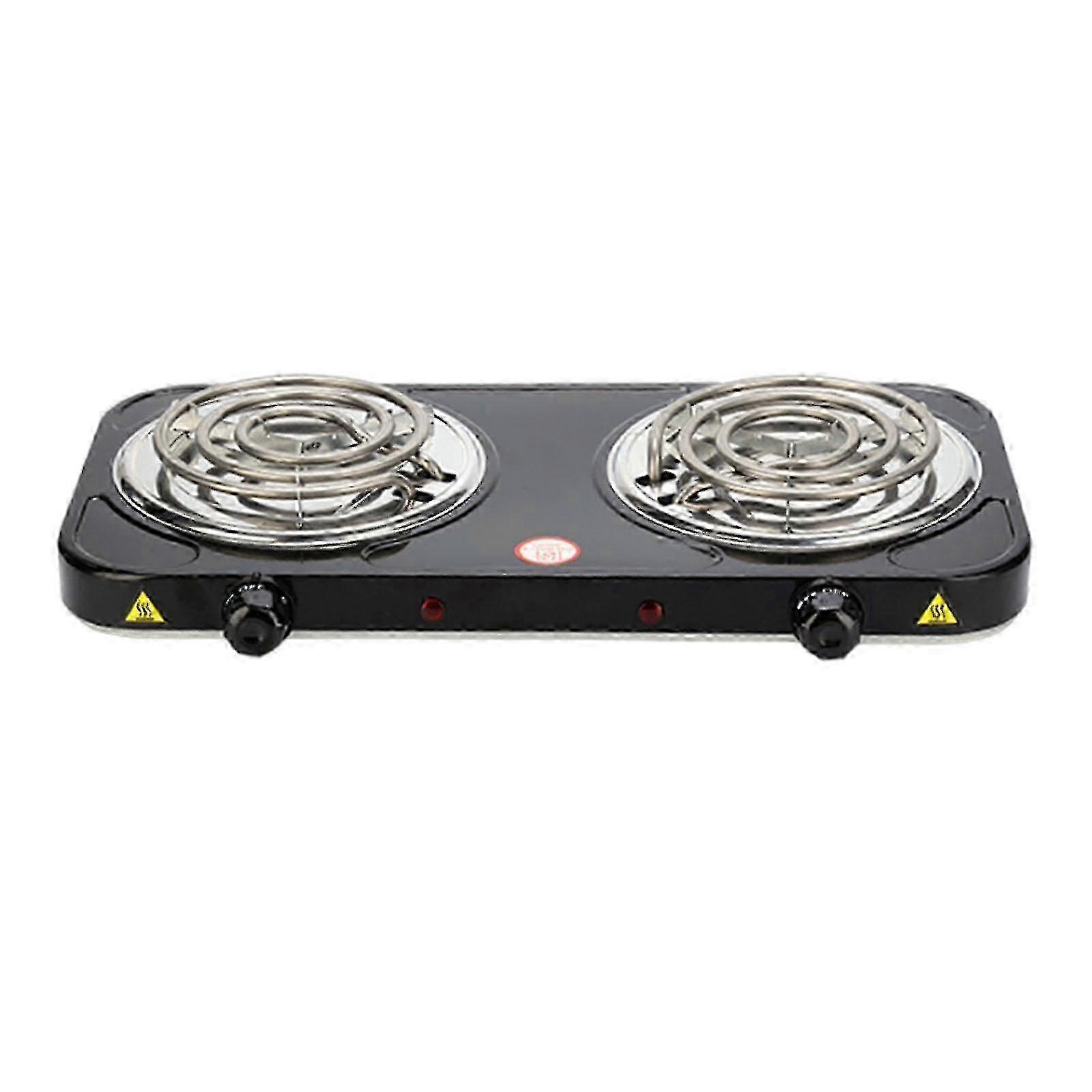 Electric Hotplate with Coil Burner, Power Indicator Lights, Easy-Clean Countertop Cooktop Design
