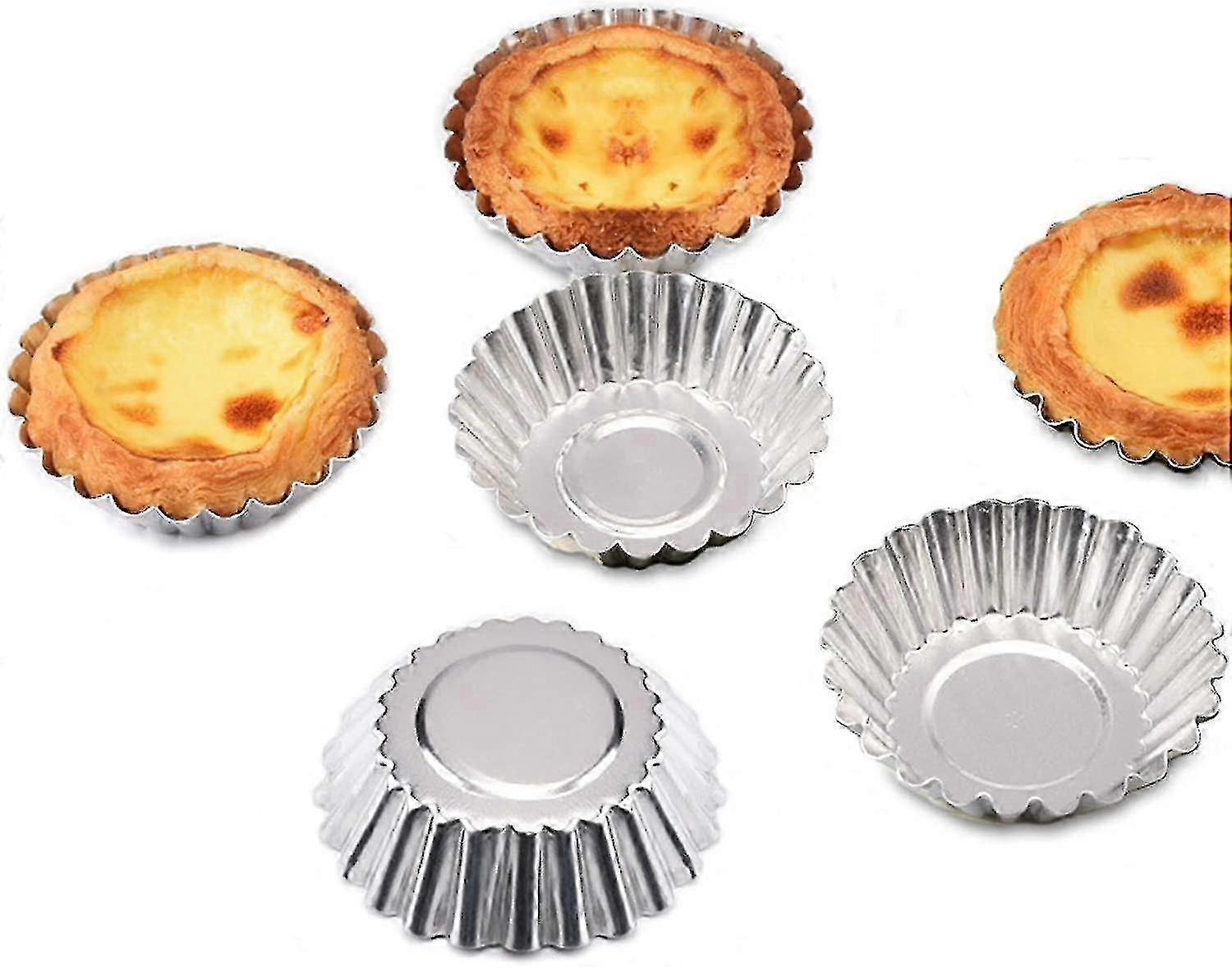 32ks Nerezová ocel Muffin Pan Tartlet Formy pečení Formy Nepřilnavá