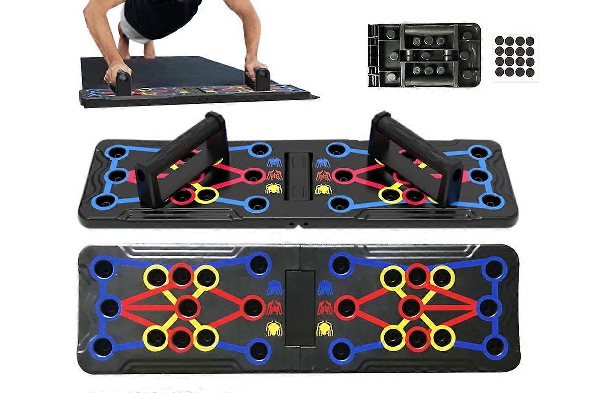 Foldable Push Up Board Rack Training Gym Exercise Push Up Exercise Stand