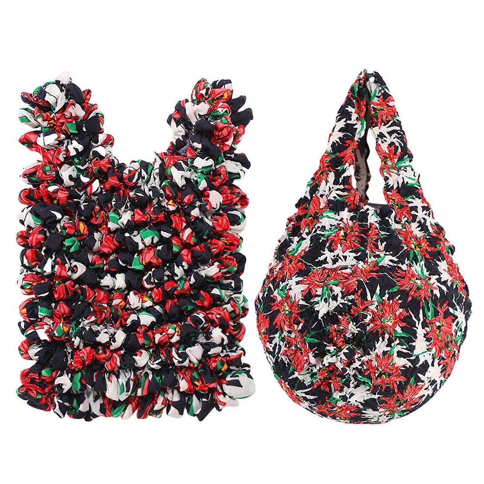 Stretch Charm bag, pleated bag, multi-purpose bubble bag  Green